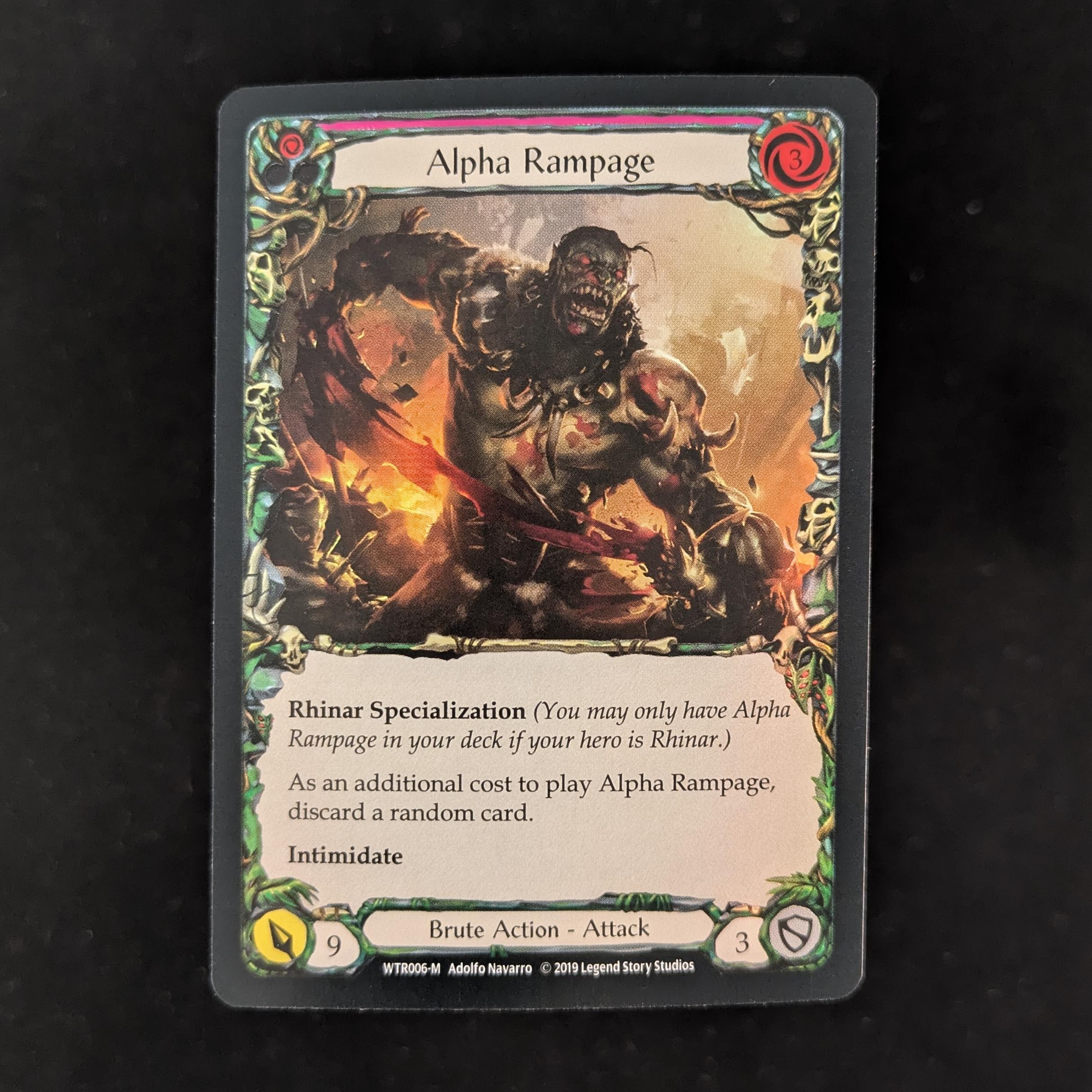 FAB Singles - Alpha Rampage (Rainbow Foil) - - Welcome to Rathe Alpha - NM - 