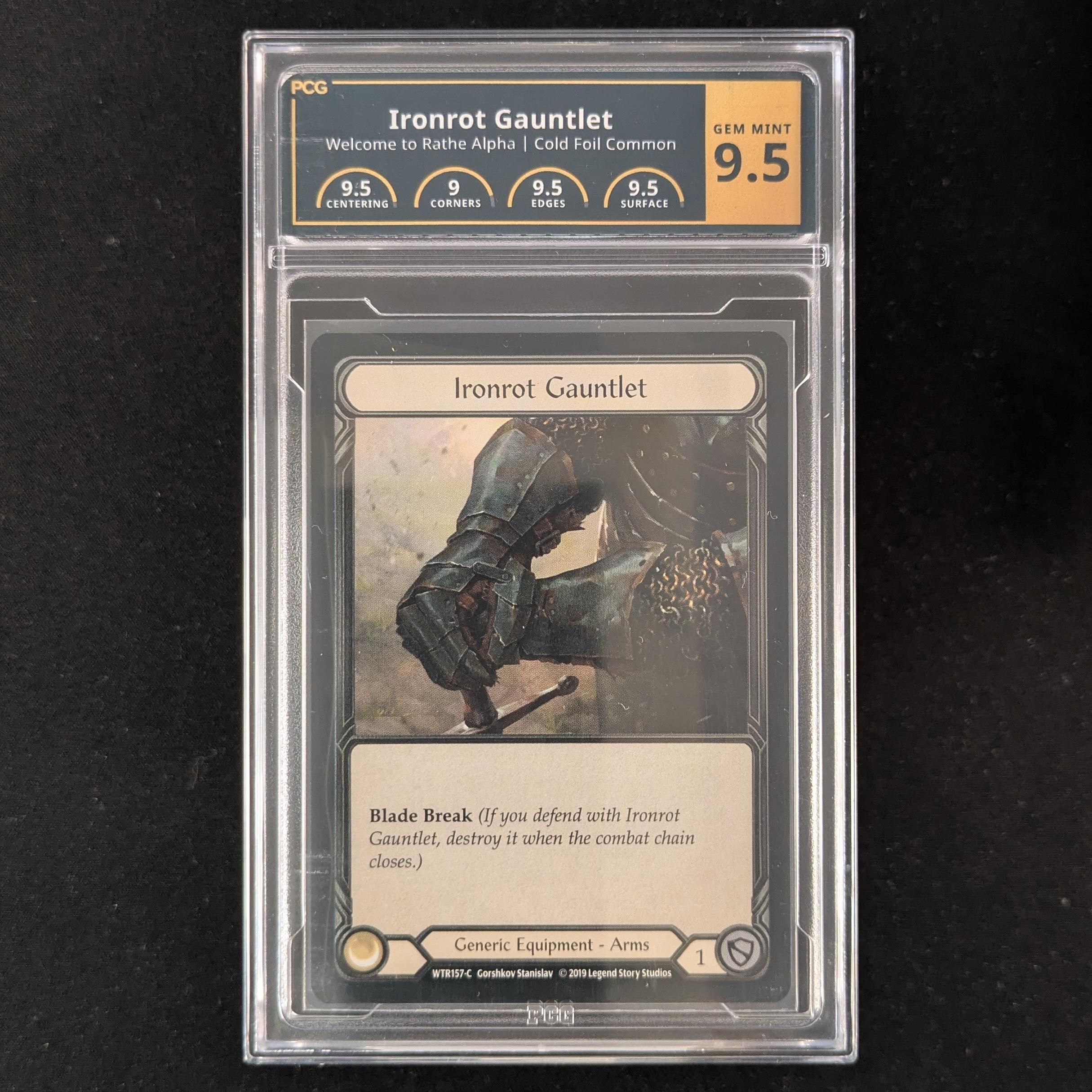 FAB Singles - Ironrot Gauntlet (Cold Foil) - - Welcome to Rathe Alpha - PCG 9.5 - 