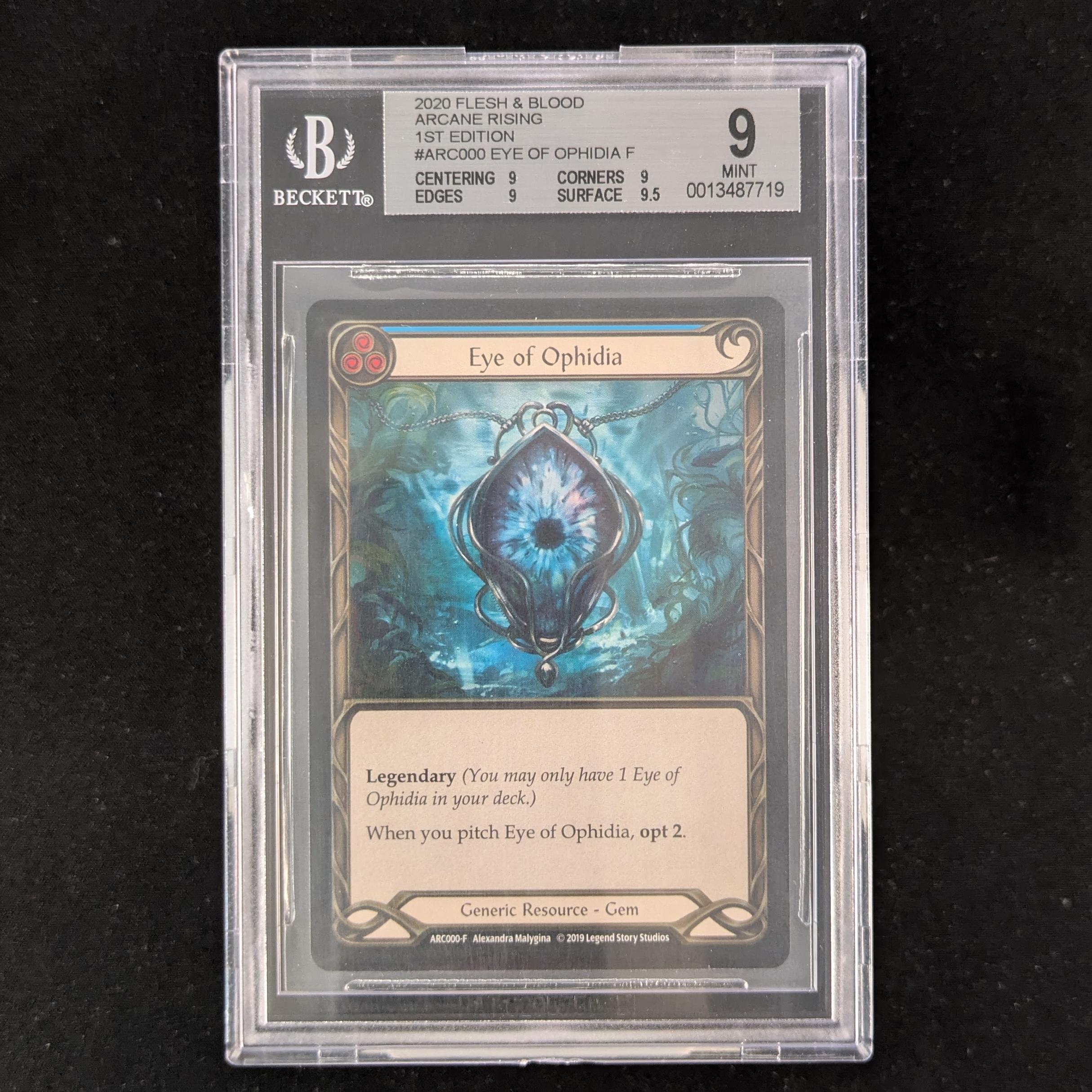 FAB Singles - Eye of Ophidia (Cold Foil) - - Arcane Rising First - BGS 9 - 