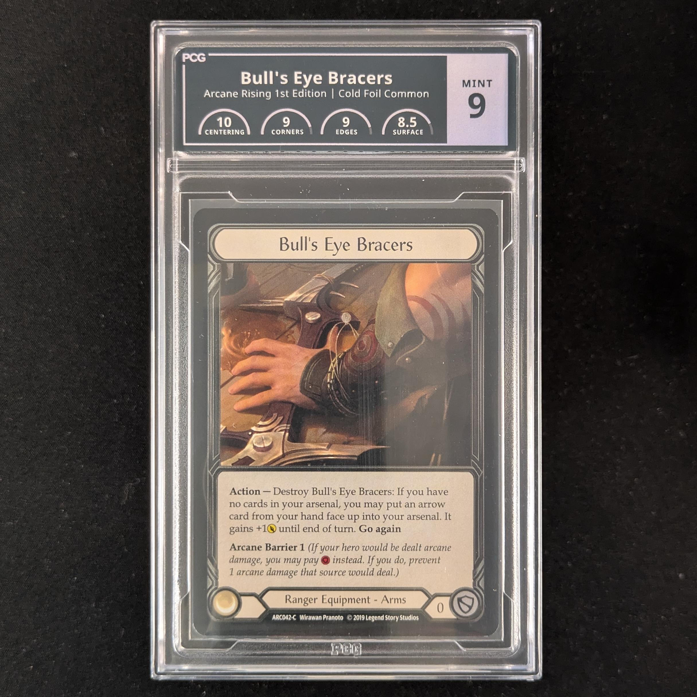 FAB Singles - Bull's Eye Bracers (Cold Foil) - - Arcane Rising First - PCG 9 - 