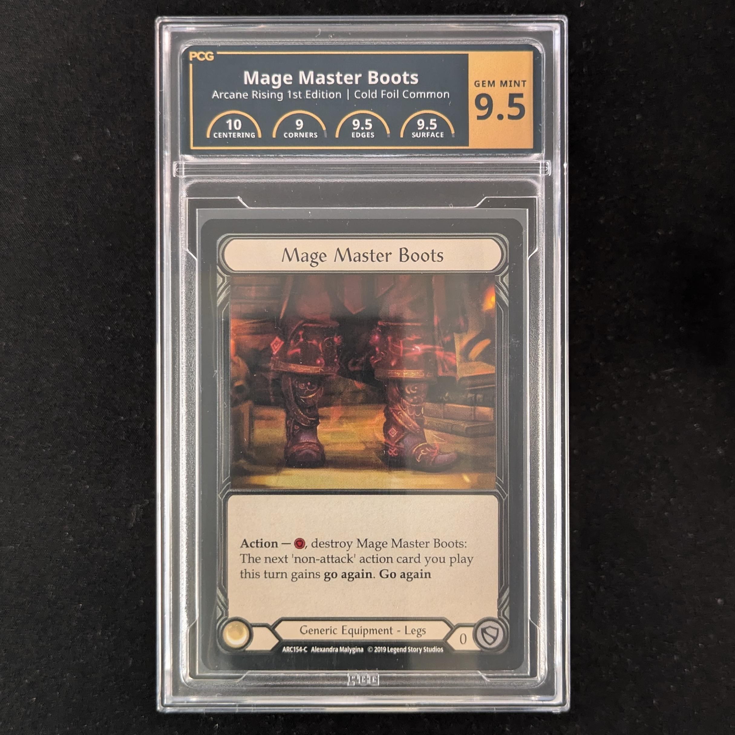 FAB Singles - Mage Master Boots (Cold Foil) - - Arcane Rising First - PCG 9.5 - 