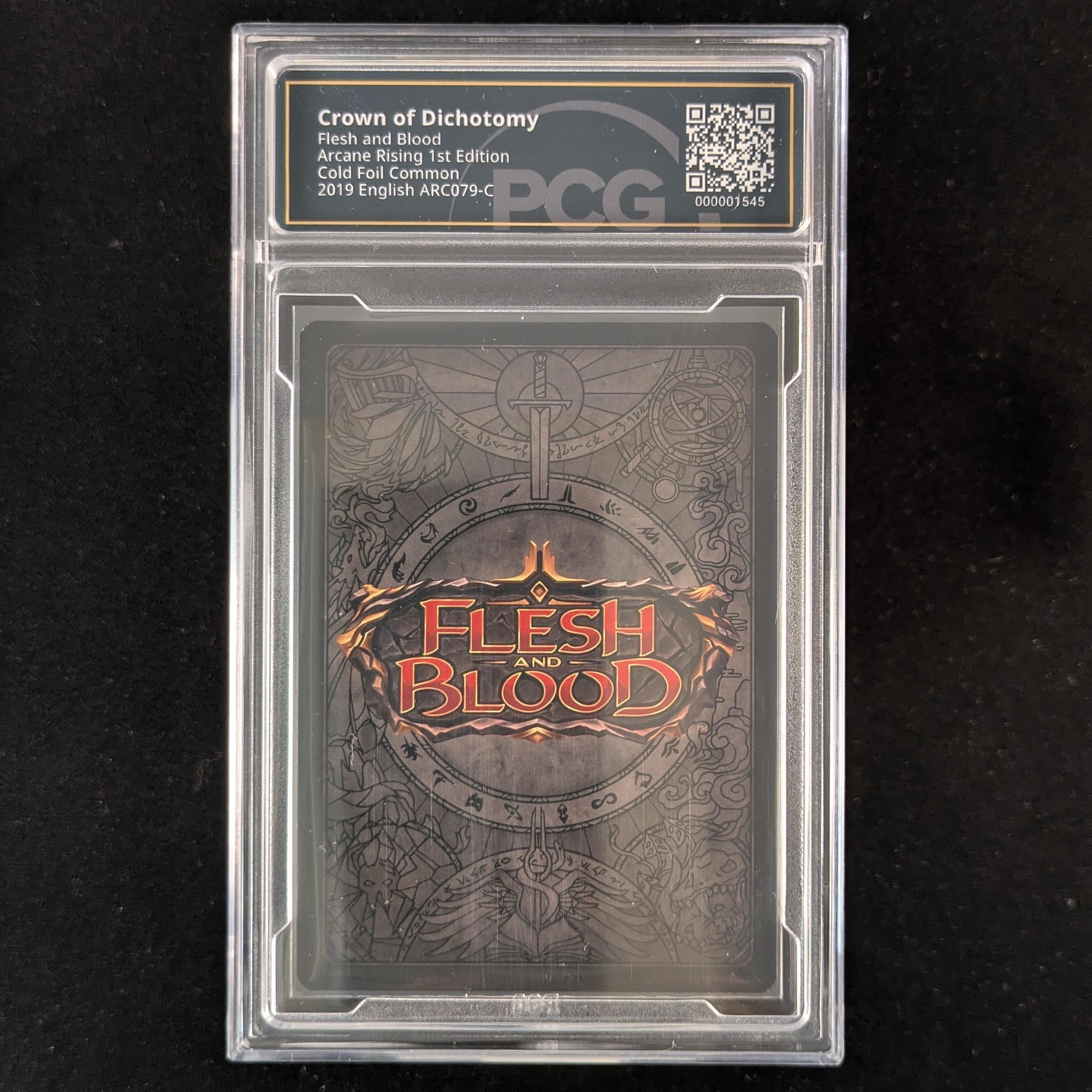 FAB Singles - Crown of Dichotomy (Cold Foil) - - Arcane Rising First - PCG 9.5 - 