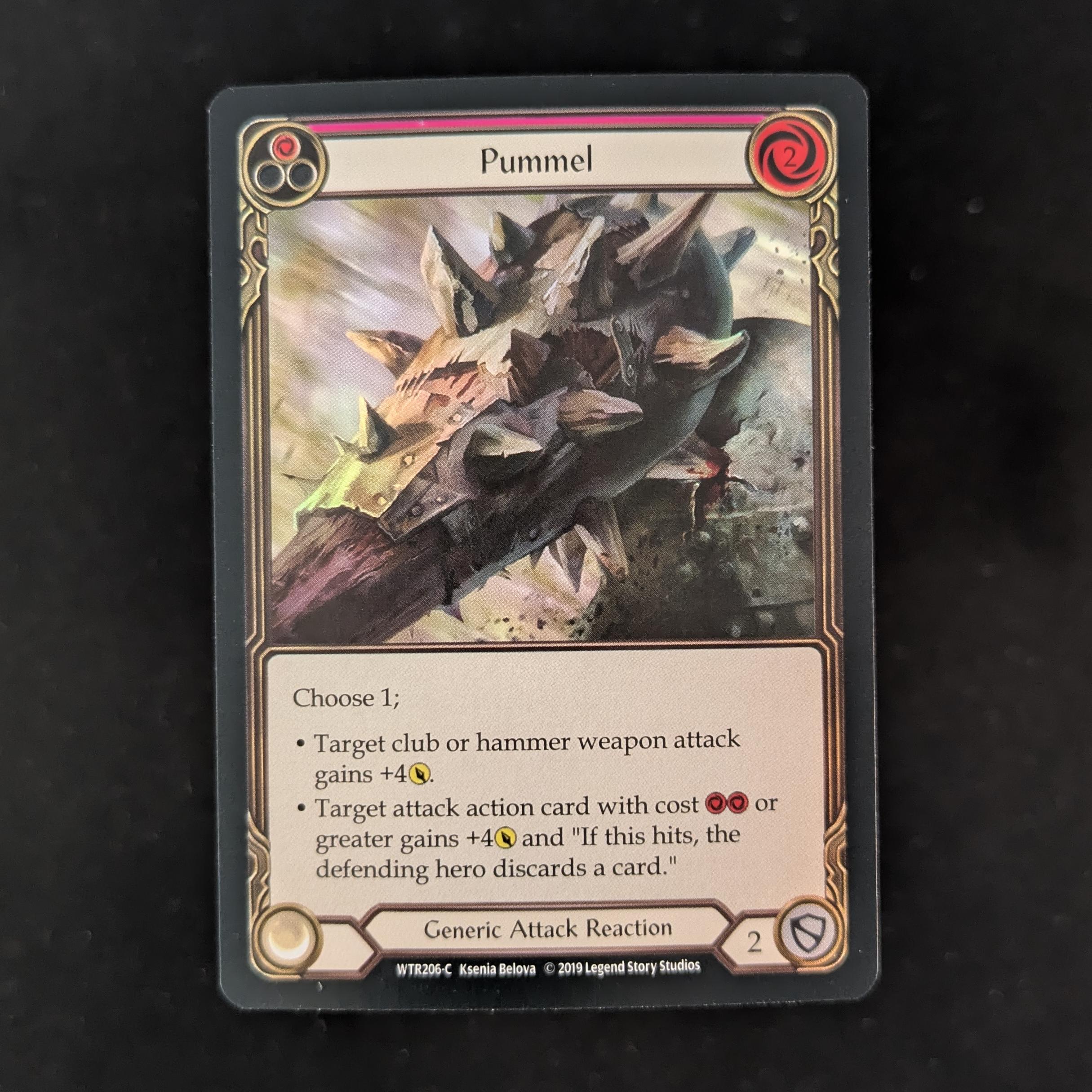 FAB Singles - Pummel (Red) (Rainbow Foil) - - Welcome to Rathe Alpha - NM - 