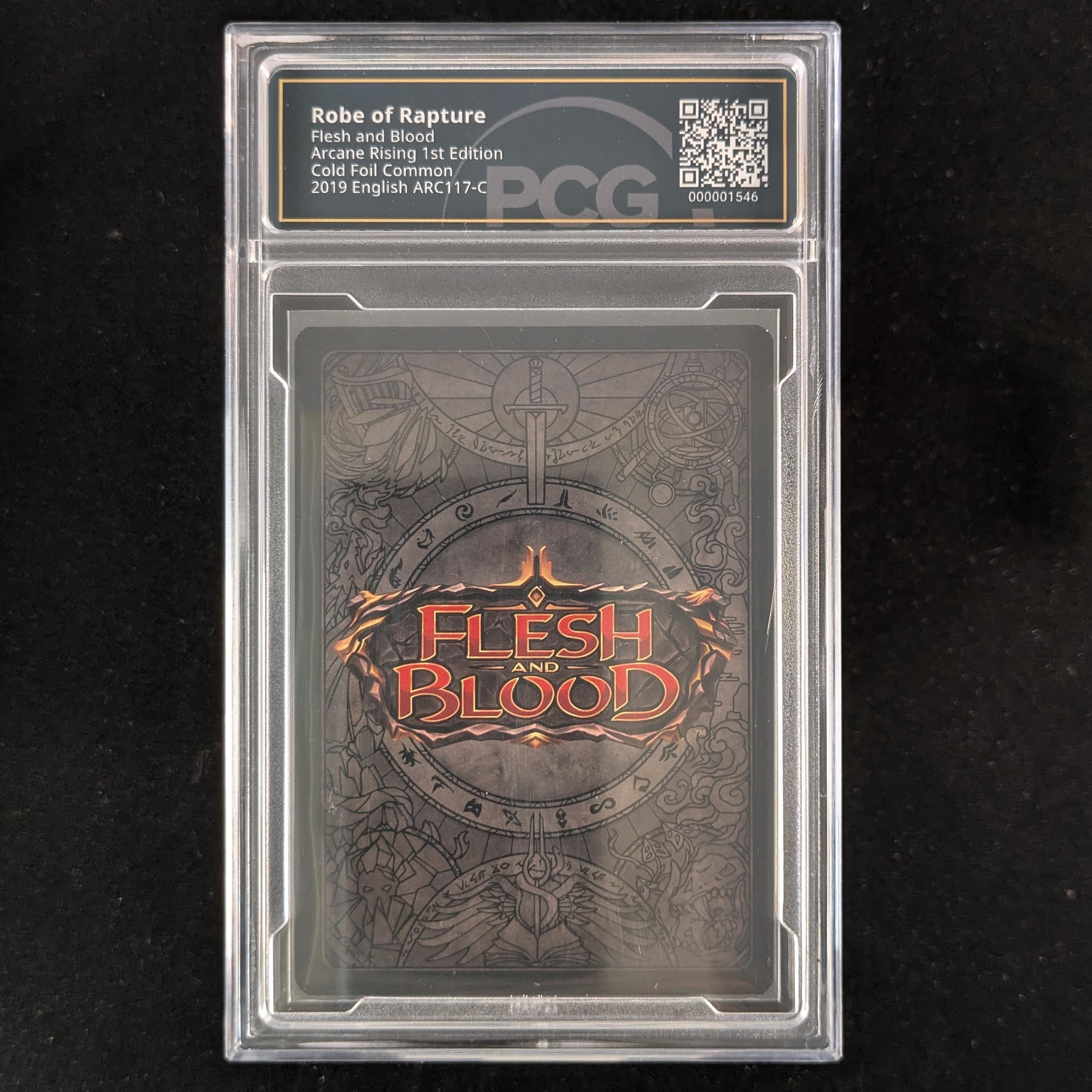 FAB Singles - Robe of Rapture (Cold Foil) - - Arcane Rising First - PCG 9.5 - 