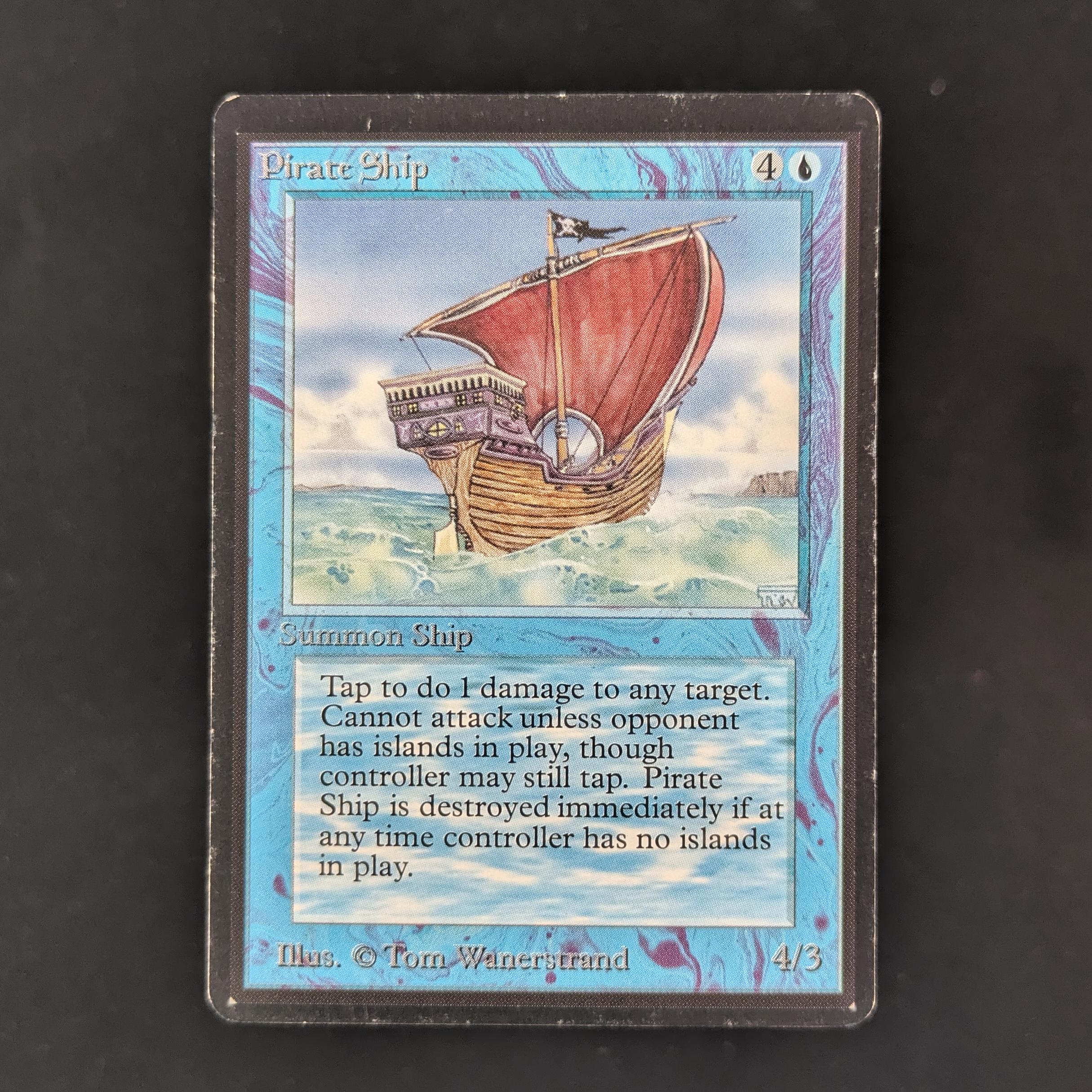 MTG Singles - Pirate Ship - Beta - LP - BINDER DING - 30784