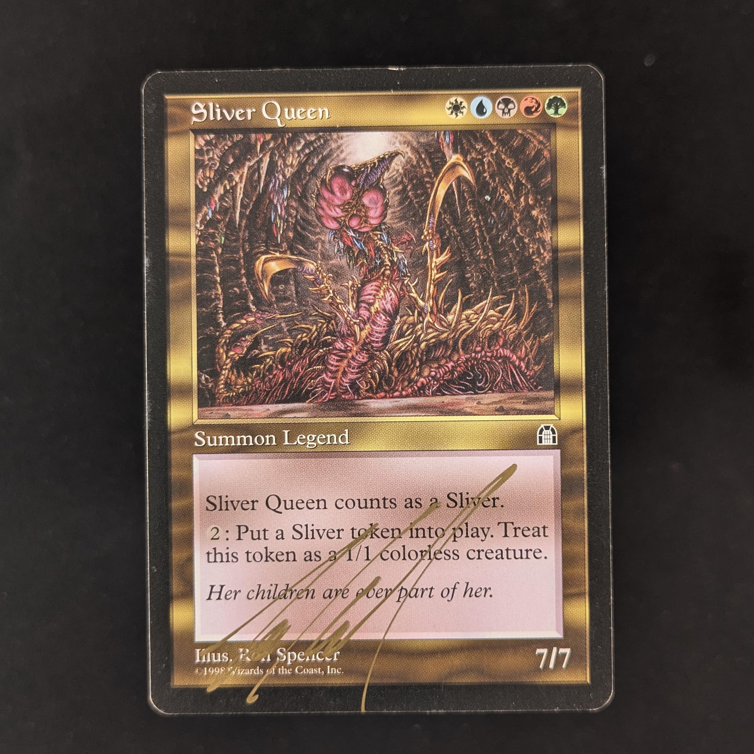 MTG Singles - Sliver Queen - Stronghold - English - GD - SIGNED - 30804