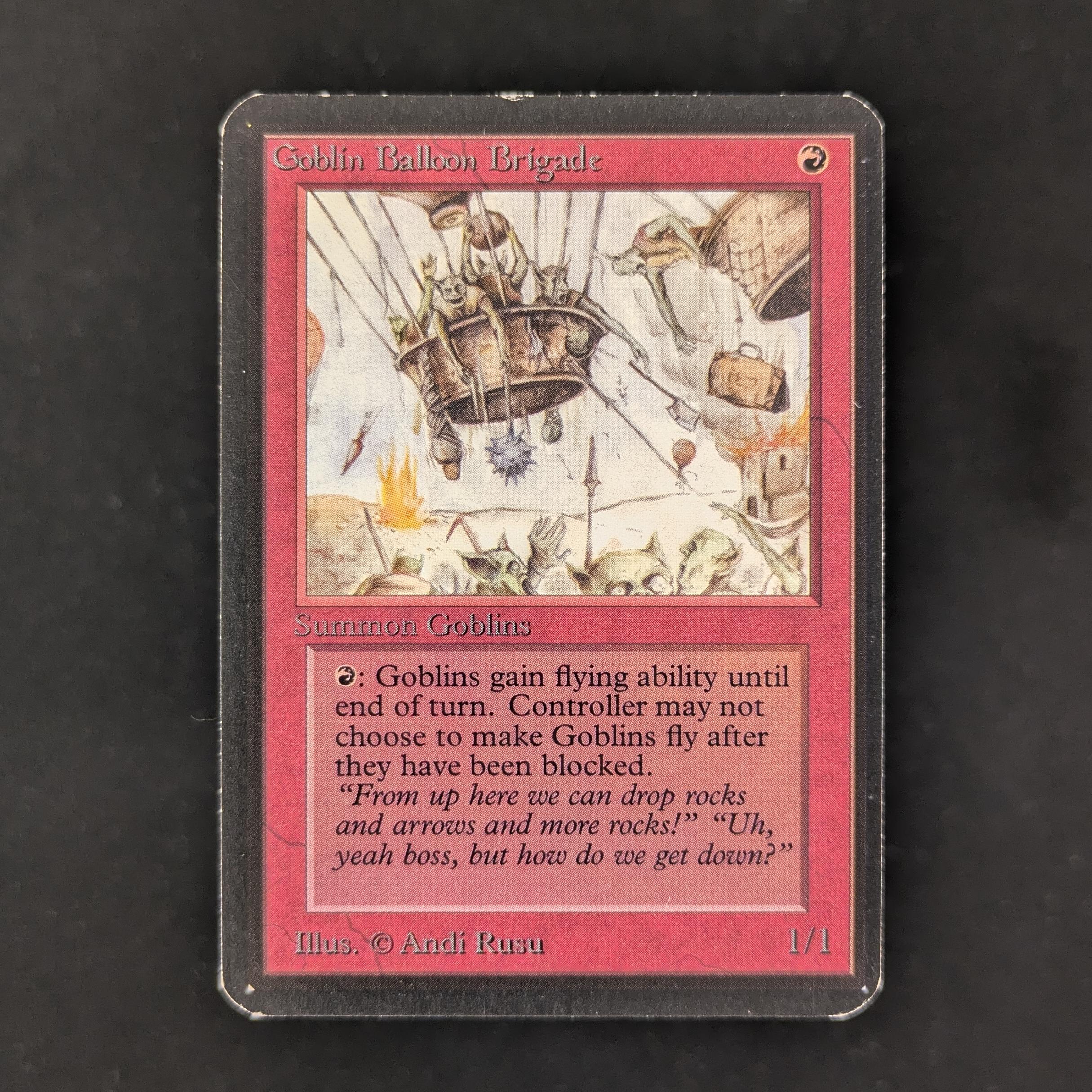 MTG Singles - Goblin Balloon Brigade - Alpha - GD - DENT - 30837