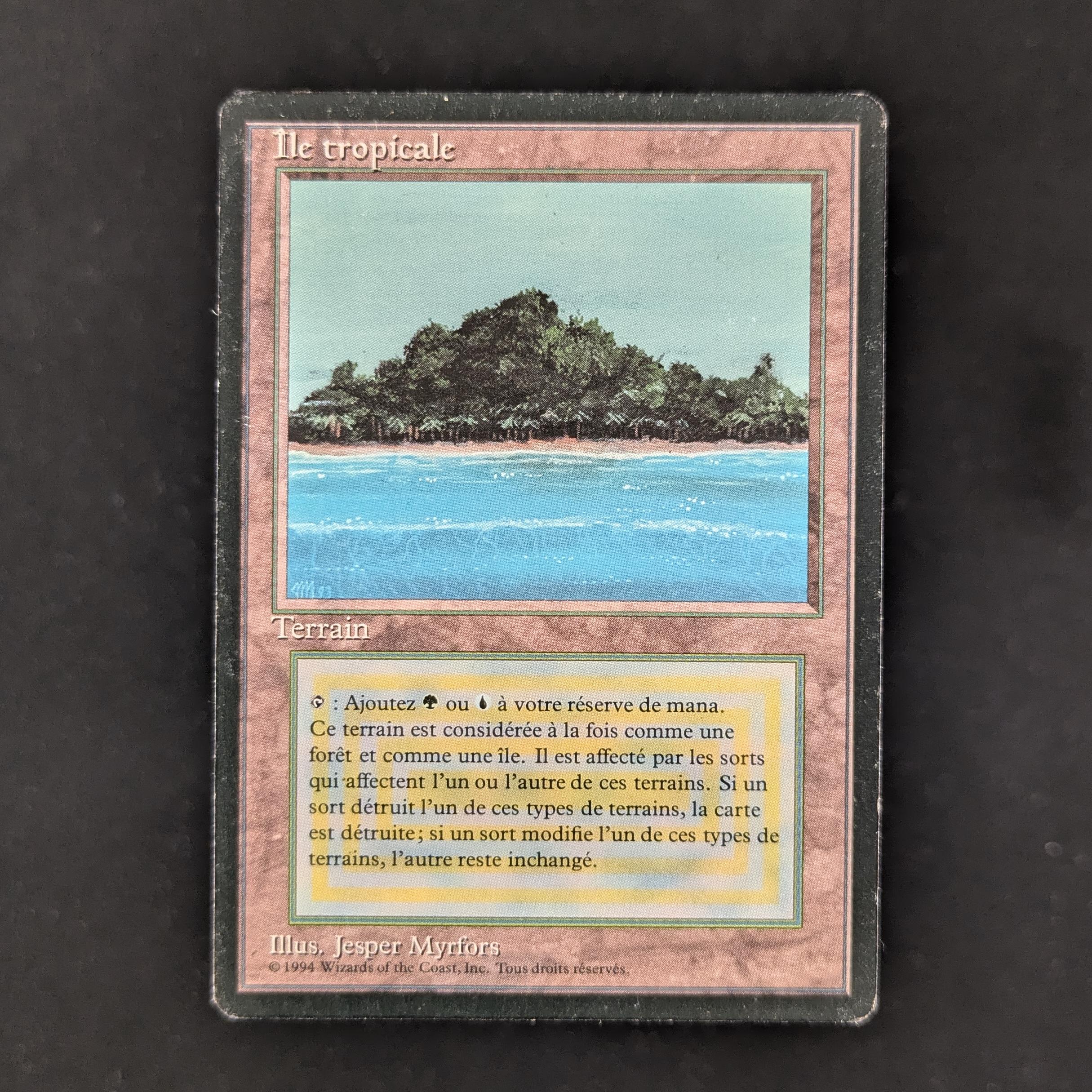 MTG Singles - Tropical Island - Foreign Black Bordered - French - PL - INKED - 30880