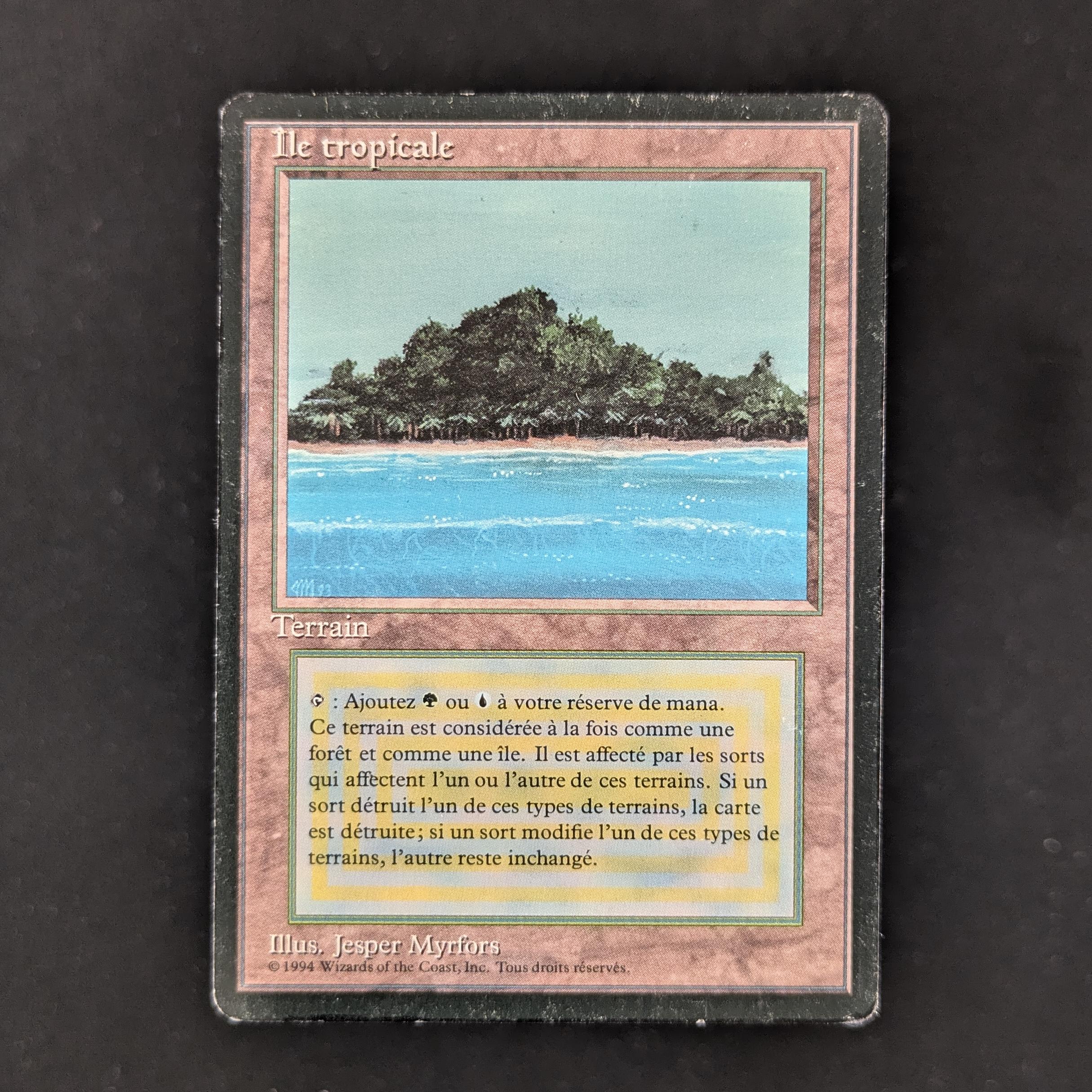 MTG Singles - Tropical Island - Foreign Black Bordered - French - PL - INKED - 30881