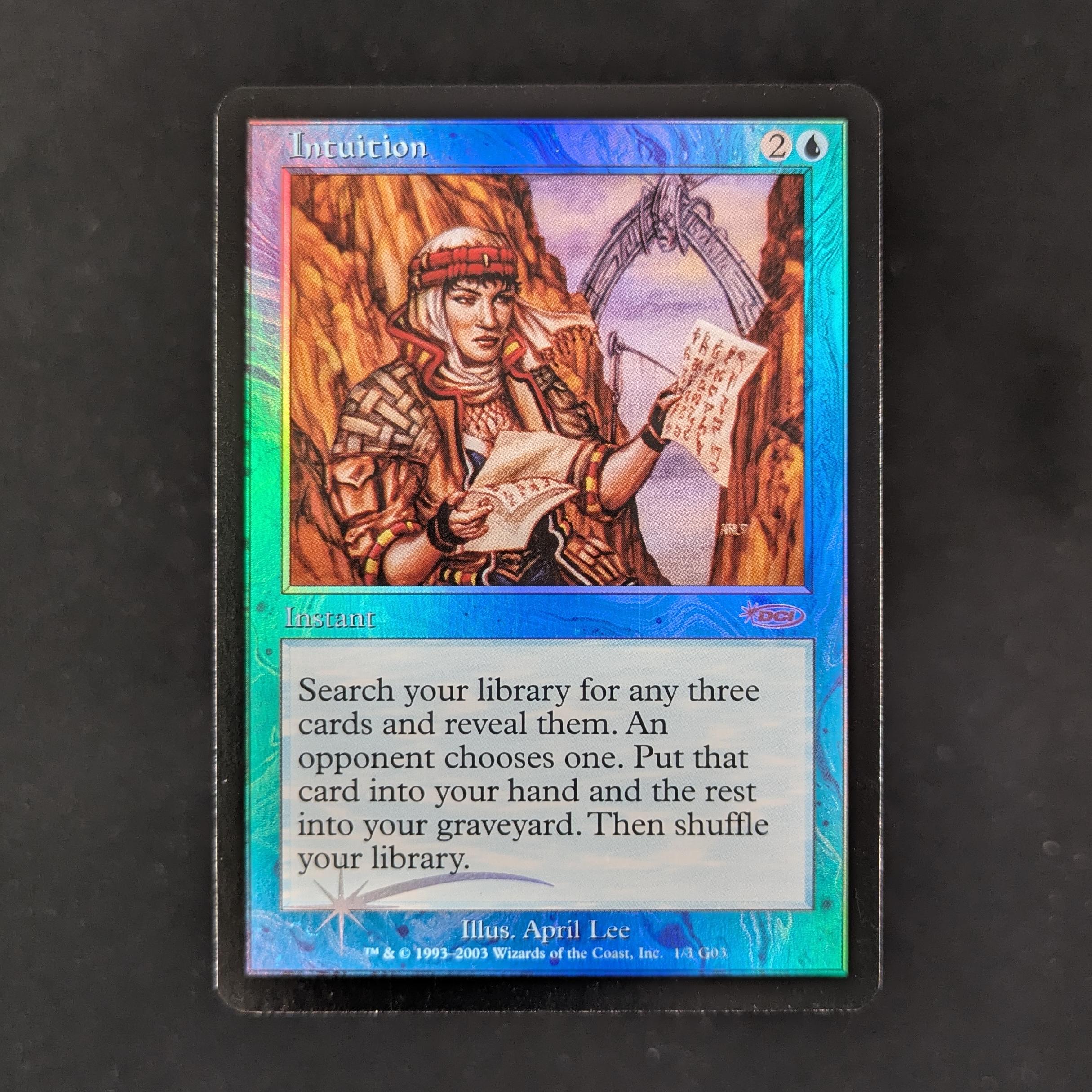 MTG Singles - [FOIL] Intuition - Judge Rewards Promos - EX - 