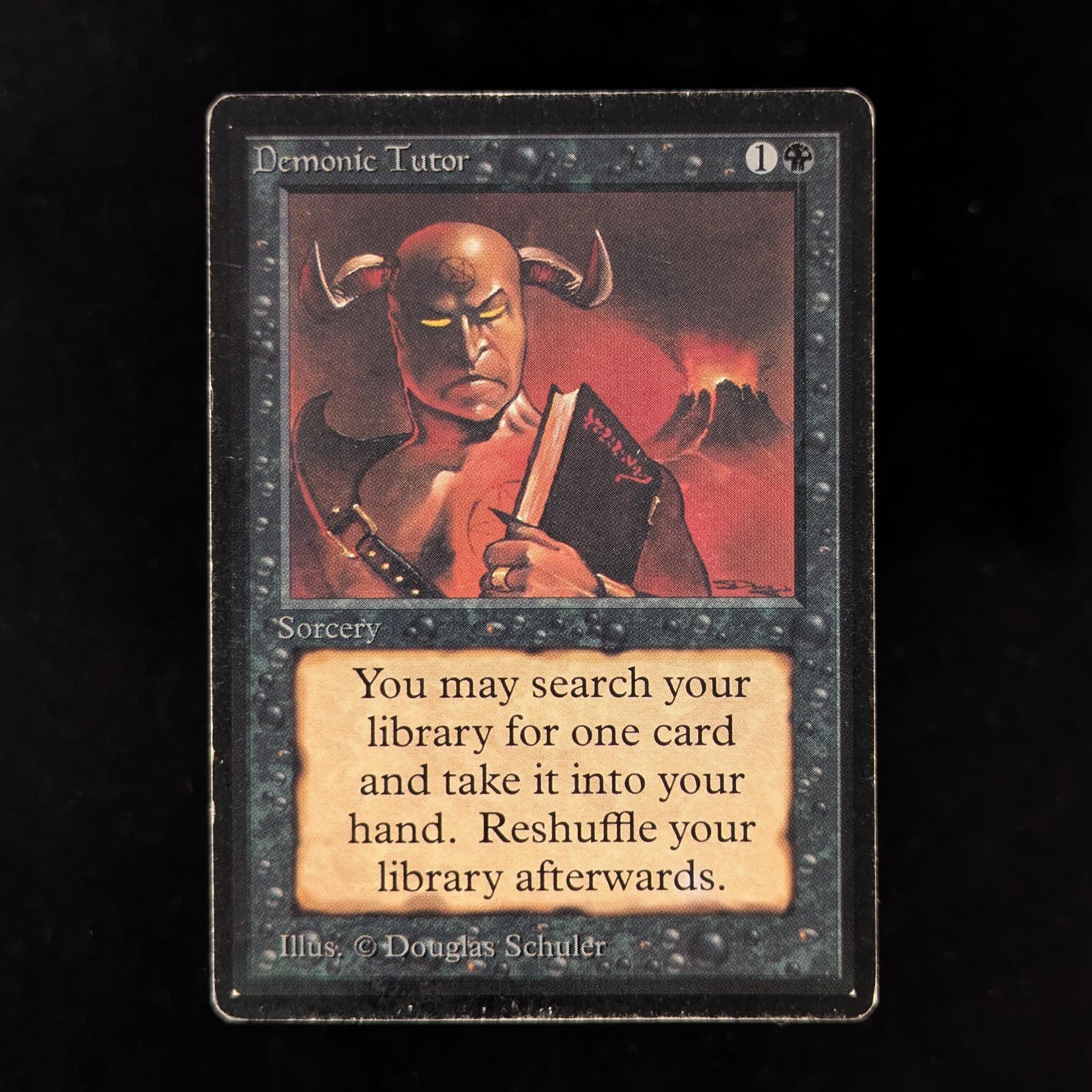 MTG Singles - Demonic Tutor - Beta - PO - 30943