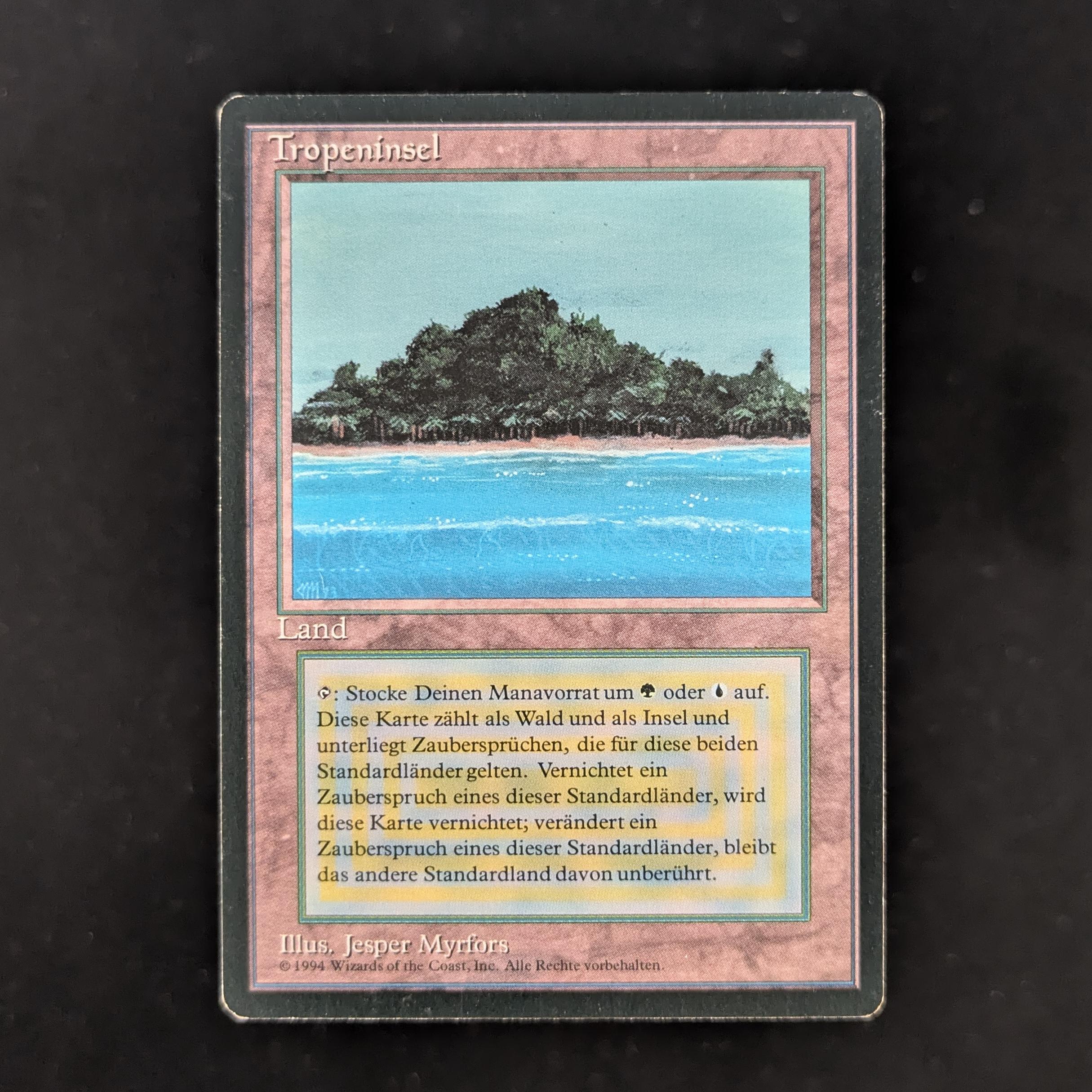 Tropical Island - Foreign Black Bordered