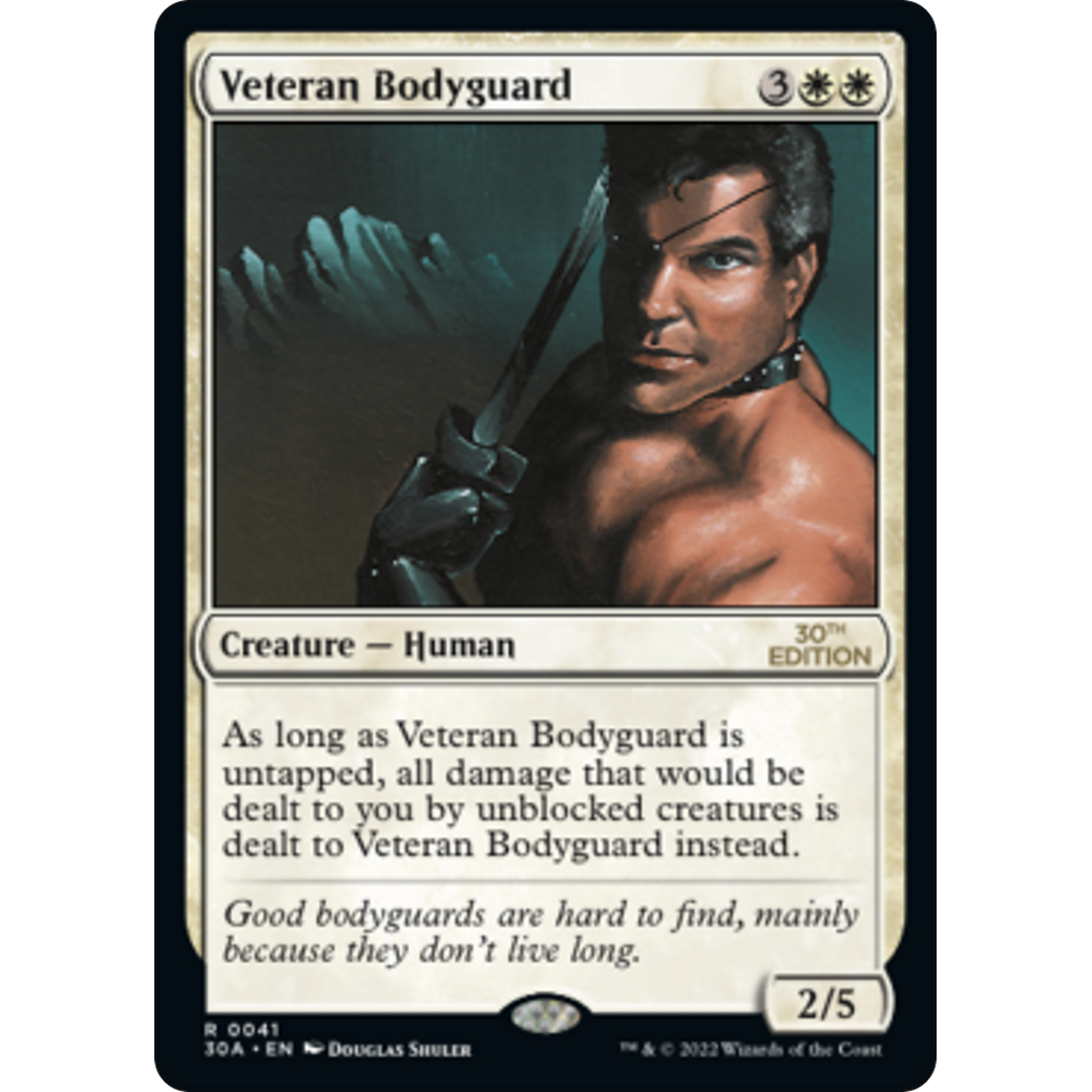 MTG Singles - Veteran Bodyguard (Modern Frame) - 30th Anniversary Edition - 
