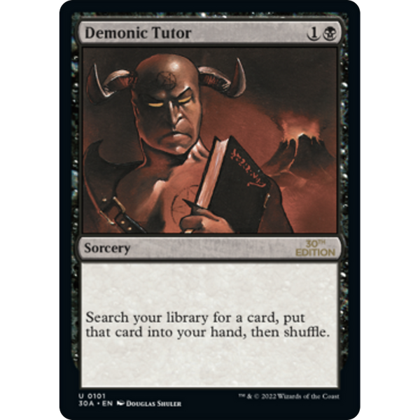 マジック：ザ・ギャザリング PSA9 Demonic Tutor MTG 30th edition Demonic Tutor (Modern Frame) - 30th Anniversary Edition