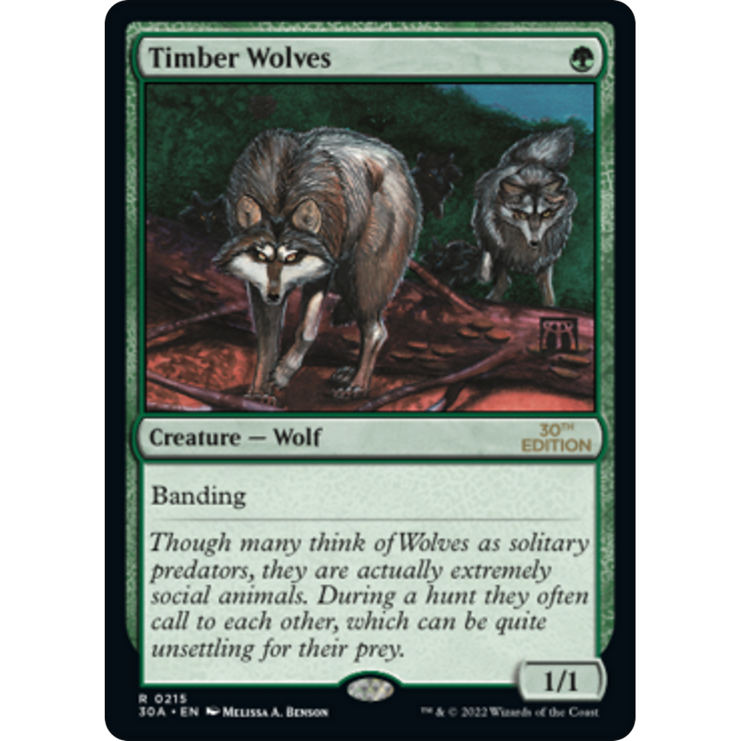 MTG Singles - Timber Wolves (Modern Frame) - 30th Anniversary Edition - 