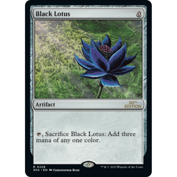 Black Lotus (Modern Frame) - 30th Anniversary Edition Black Lotus (Modern Frame) - 30th Anniversary Edition