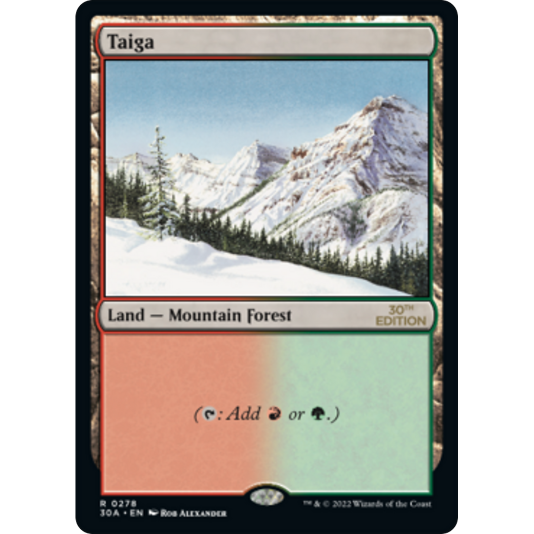 MTG Singles - Taiga (Modern Frame) - 30th Anniversary Edition - 