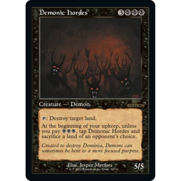 Demonic Hordes (Retro Frame) - 30th Anniversary Edition