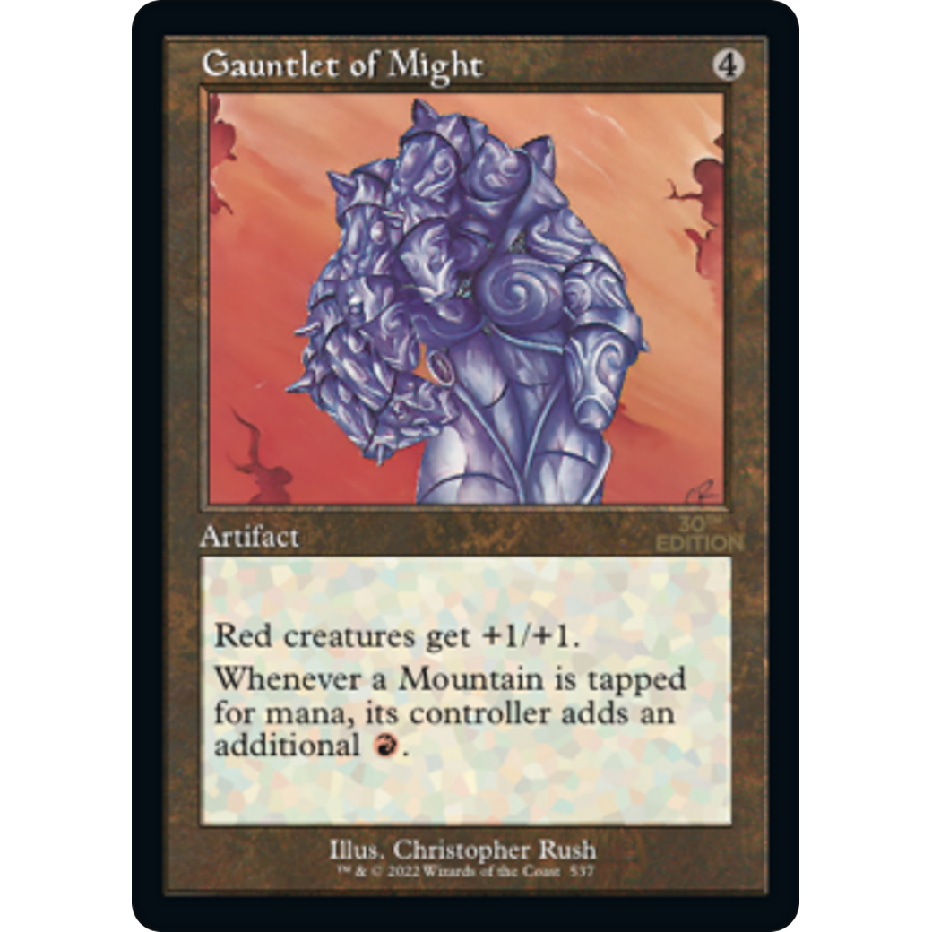 Gauntlet of Might (Retro Frame) - 30th Anniversary Edition