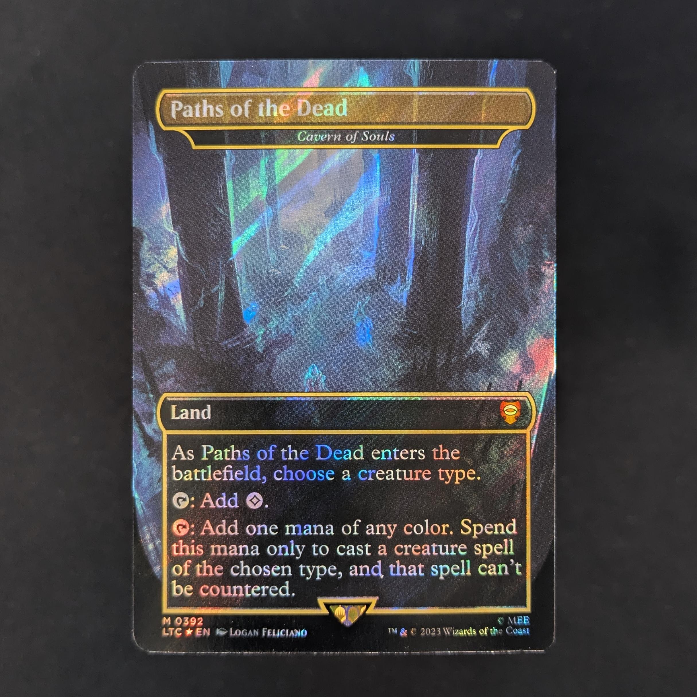 [FOIL] Cavern of Souls (Surge Foil) - Commander: The Lord of the Rings: Tales of Middle-earth: Extras - NM