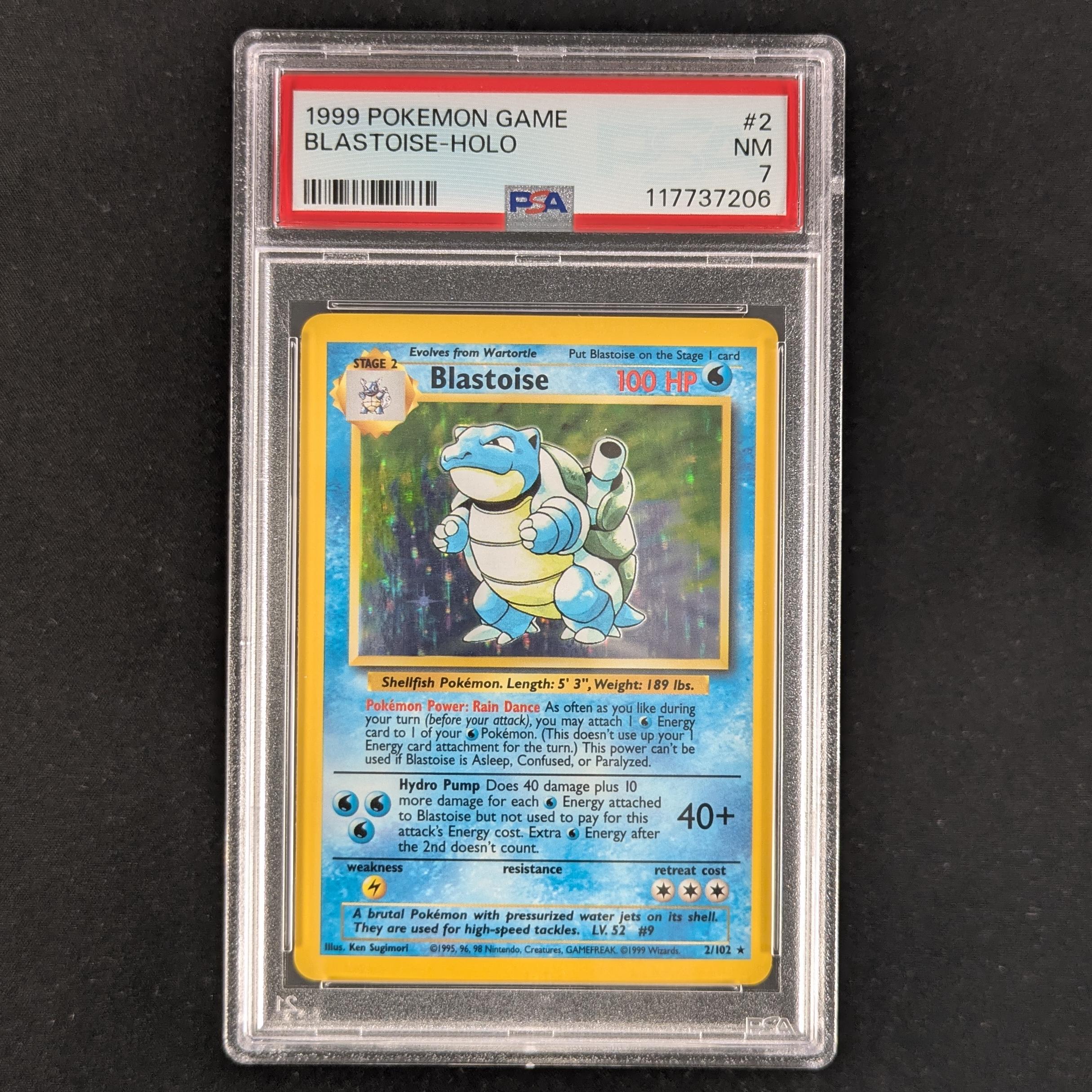 PTCG Singles - Blastoise (BS 2) - Base Set - English - PSA 7 - 31082