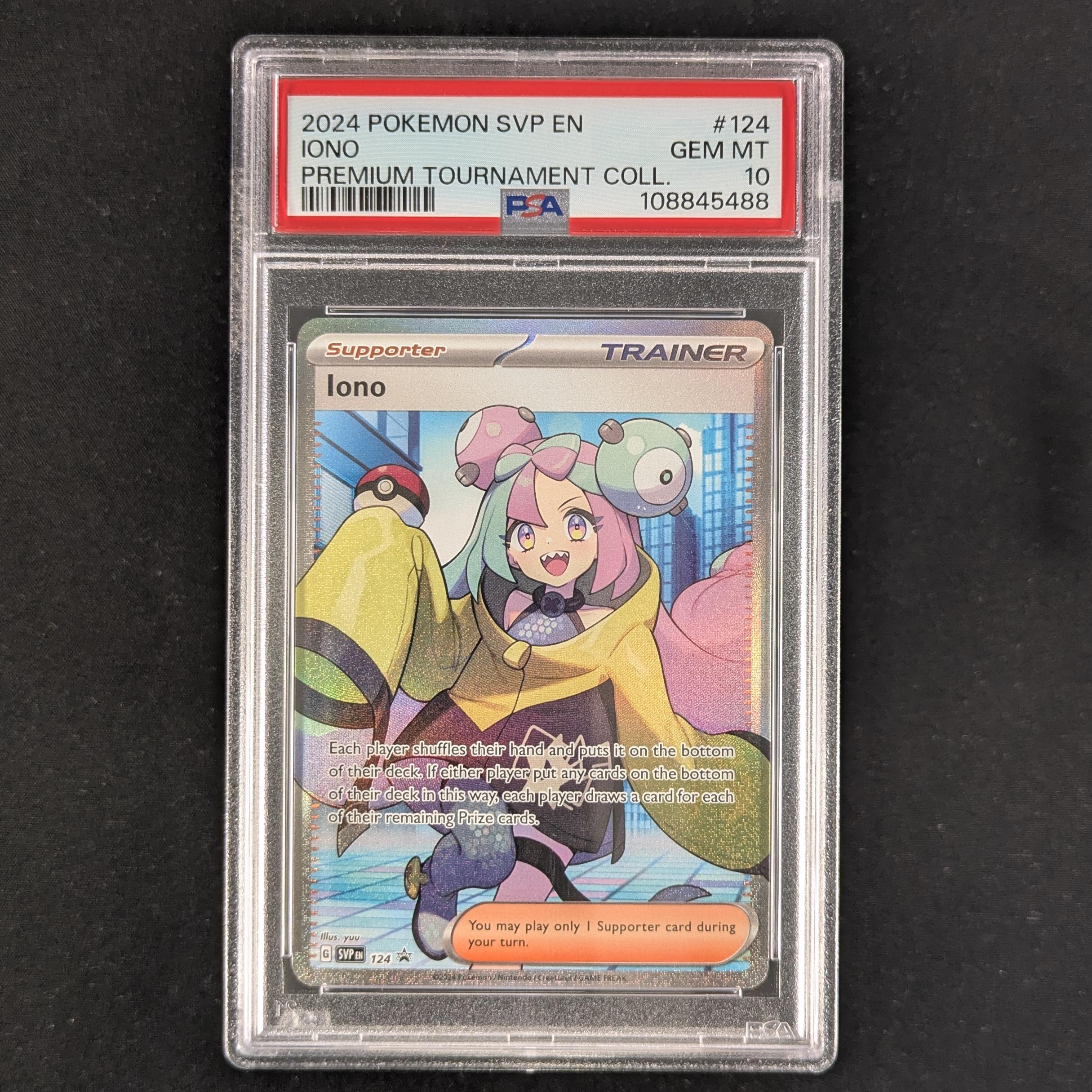 PTCG Singles - Iono (SVP 124) - SV Black Star Promos - English - PSA 10 - 31093
