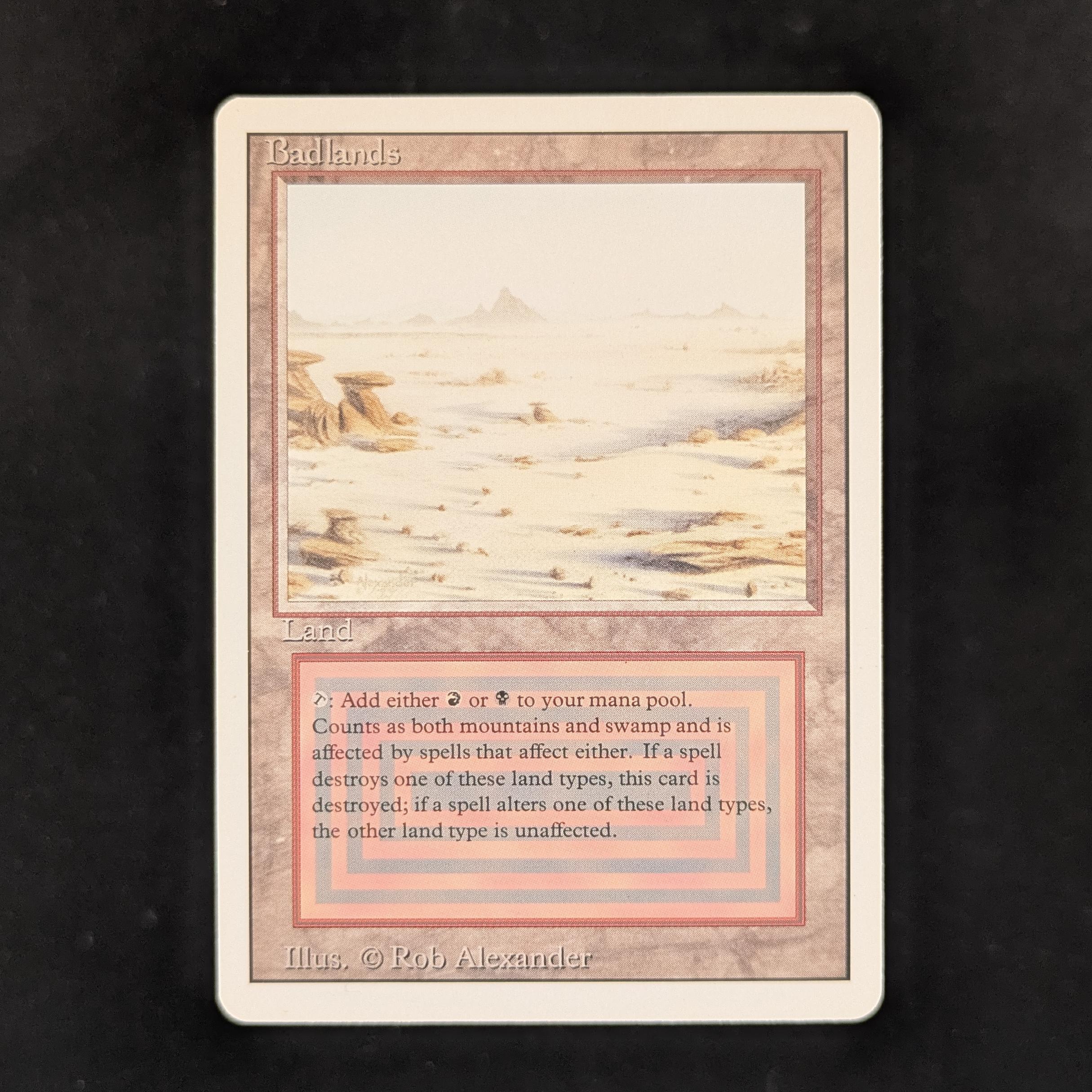 MTG Badlands 英語 3ED リバイズド デュアルランド　a Badlands - Revised