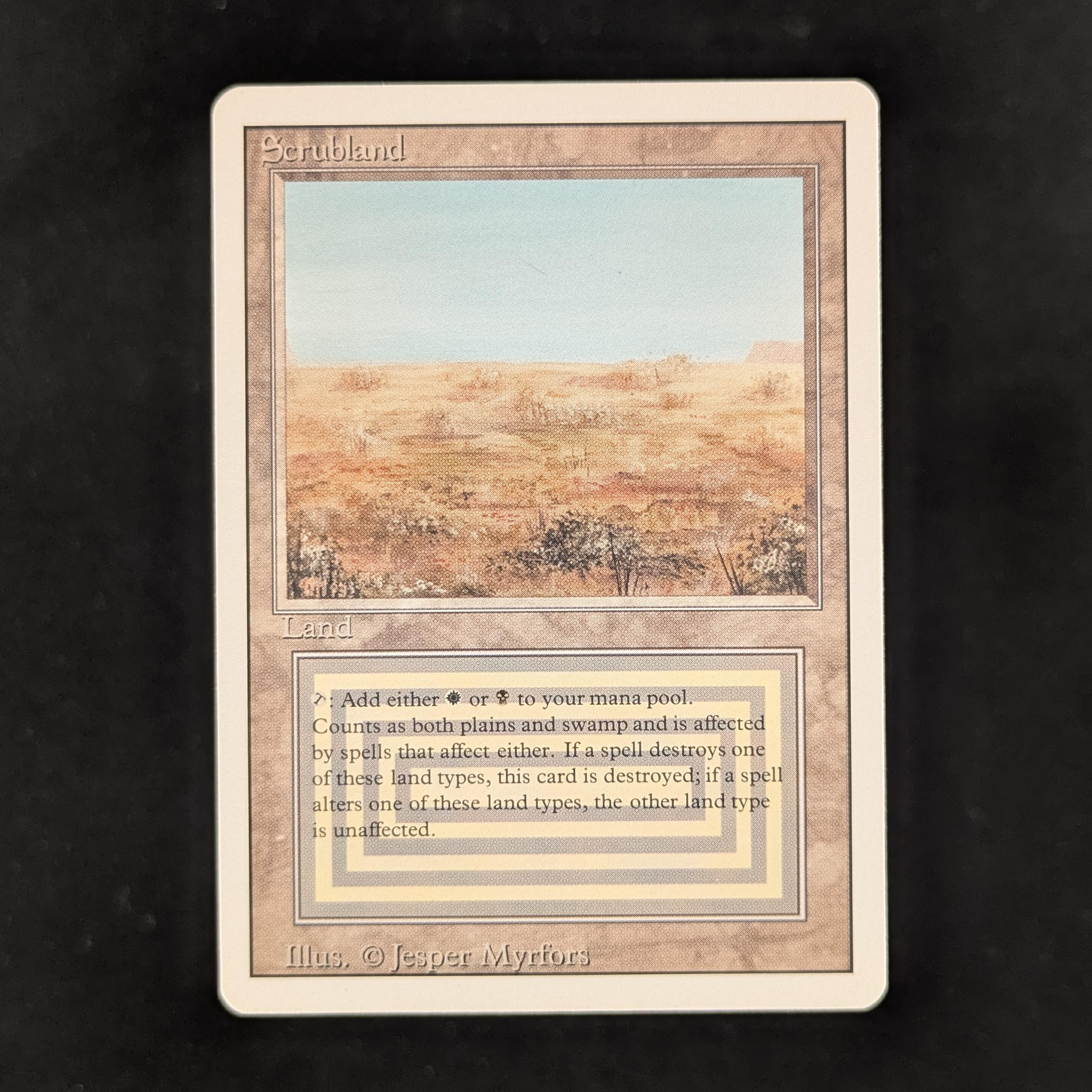 MTG Singles - Scrubland - Revised - NM - 31141