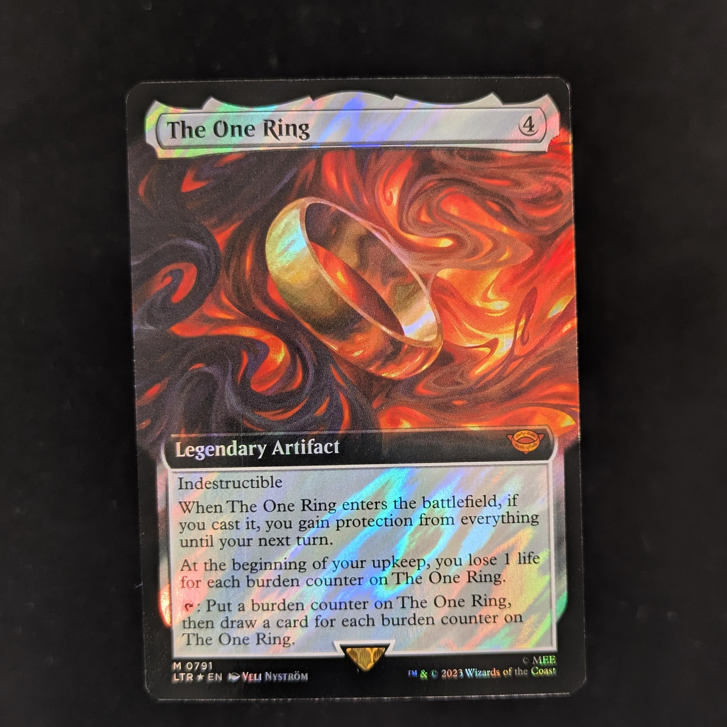 MTG Singles - [FOIL] The One Ring - The Lord of the Rings: Tales of Middle-earth Holiday Release - NM - 