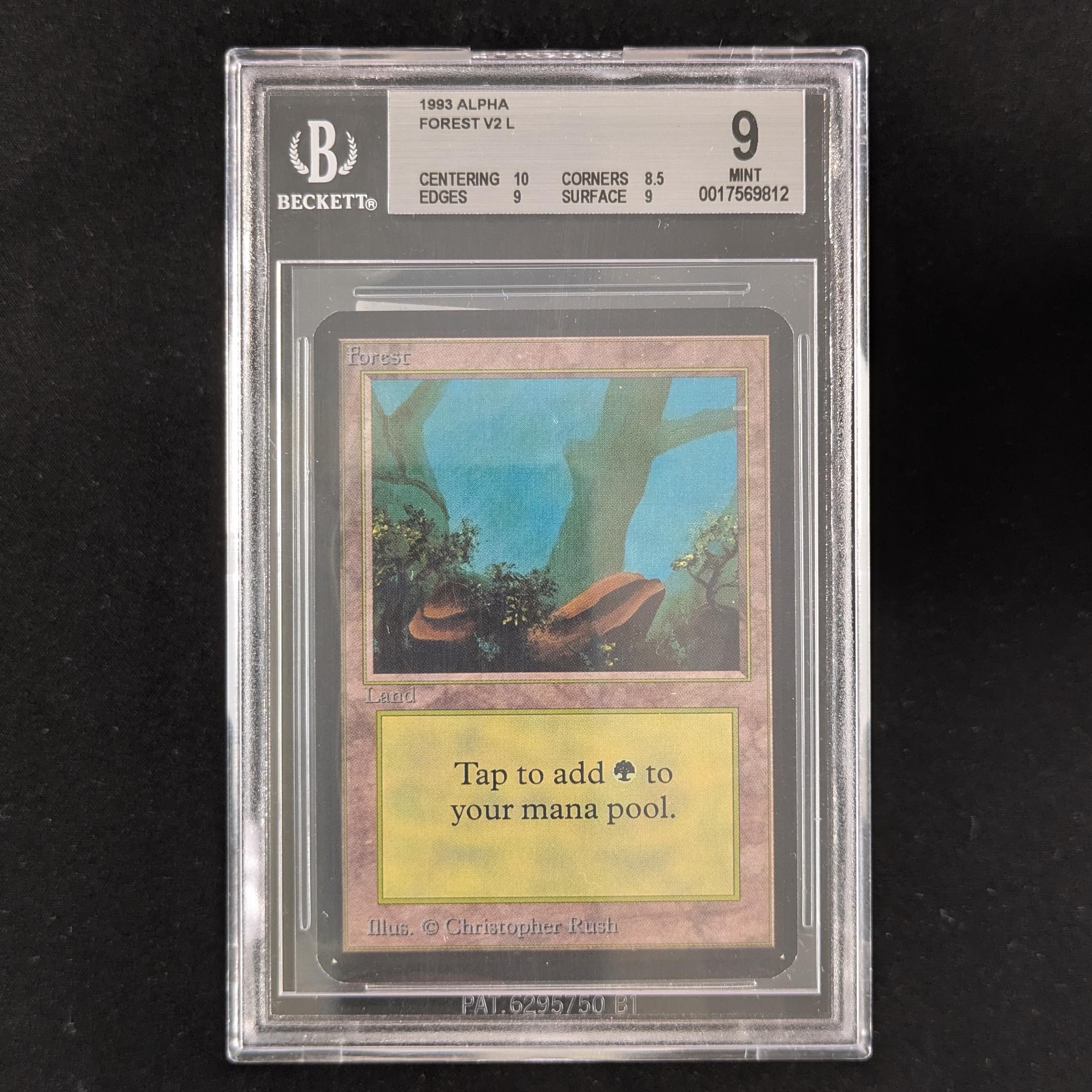 MTG Singles - Forest (V.1) - Alpha - BGS 9 - 