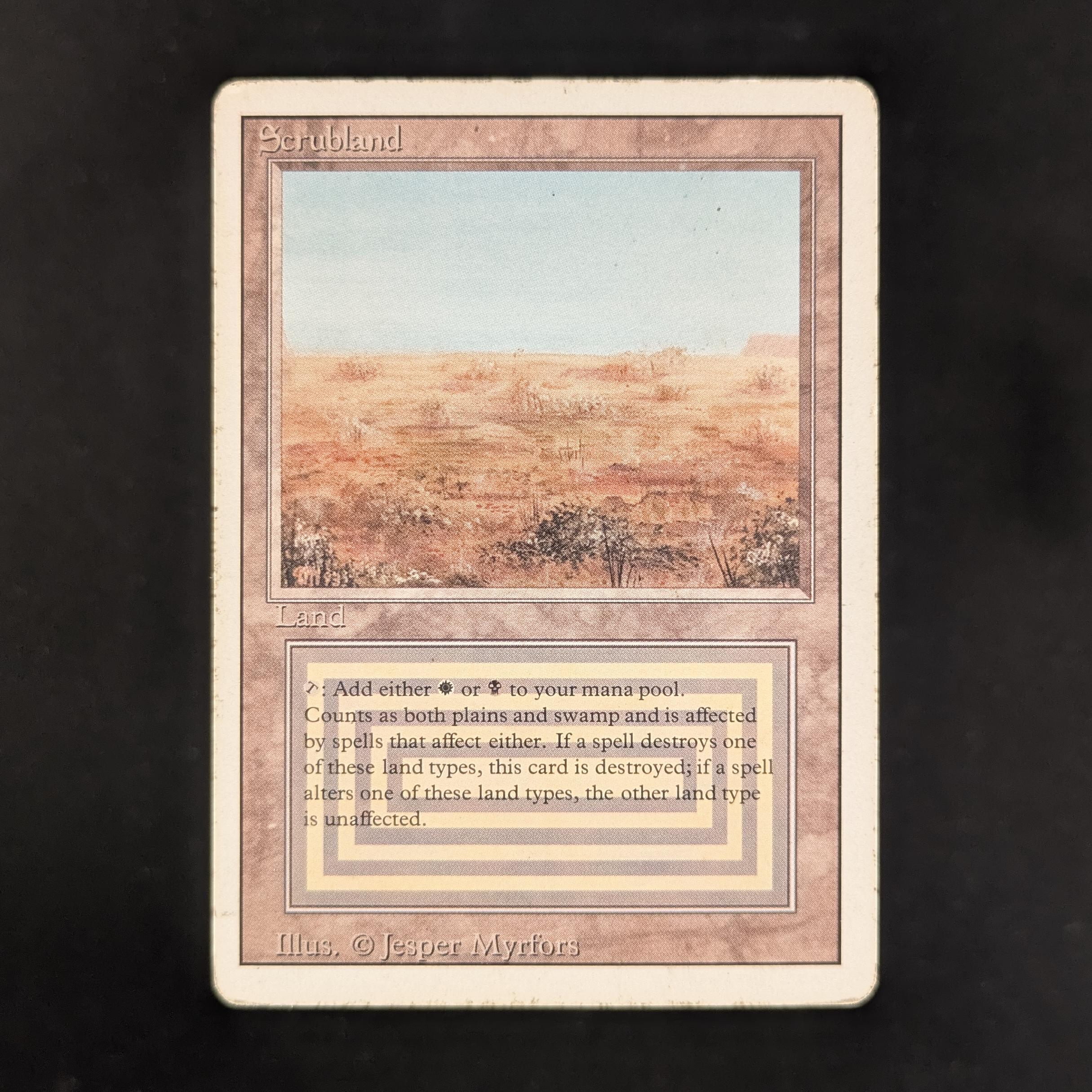 MTG 金枠 Scrubland CE Collector's Edition Scrubland - Revised