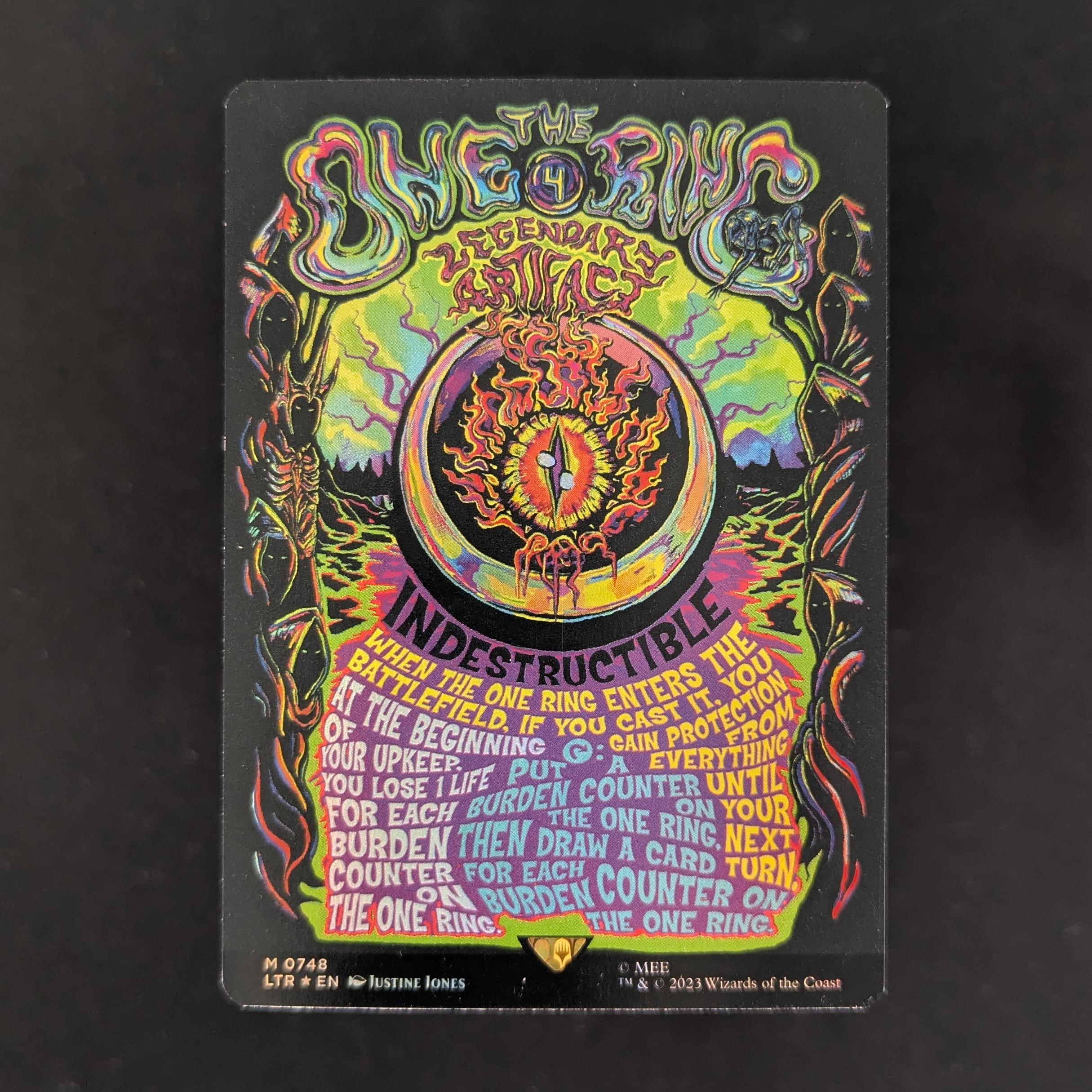 MTG Singles - [FOIL] The One Ring (Poster) - The Lord of the Rings: Tales of Middle-earth Holiday Release - NM - 