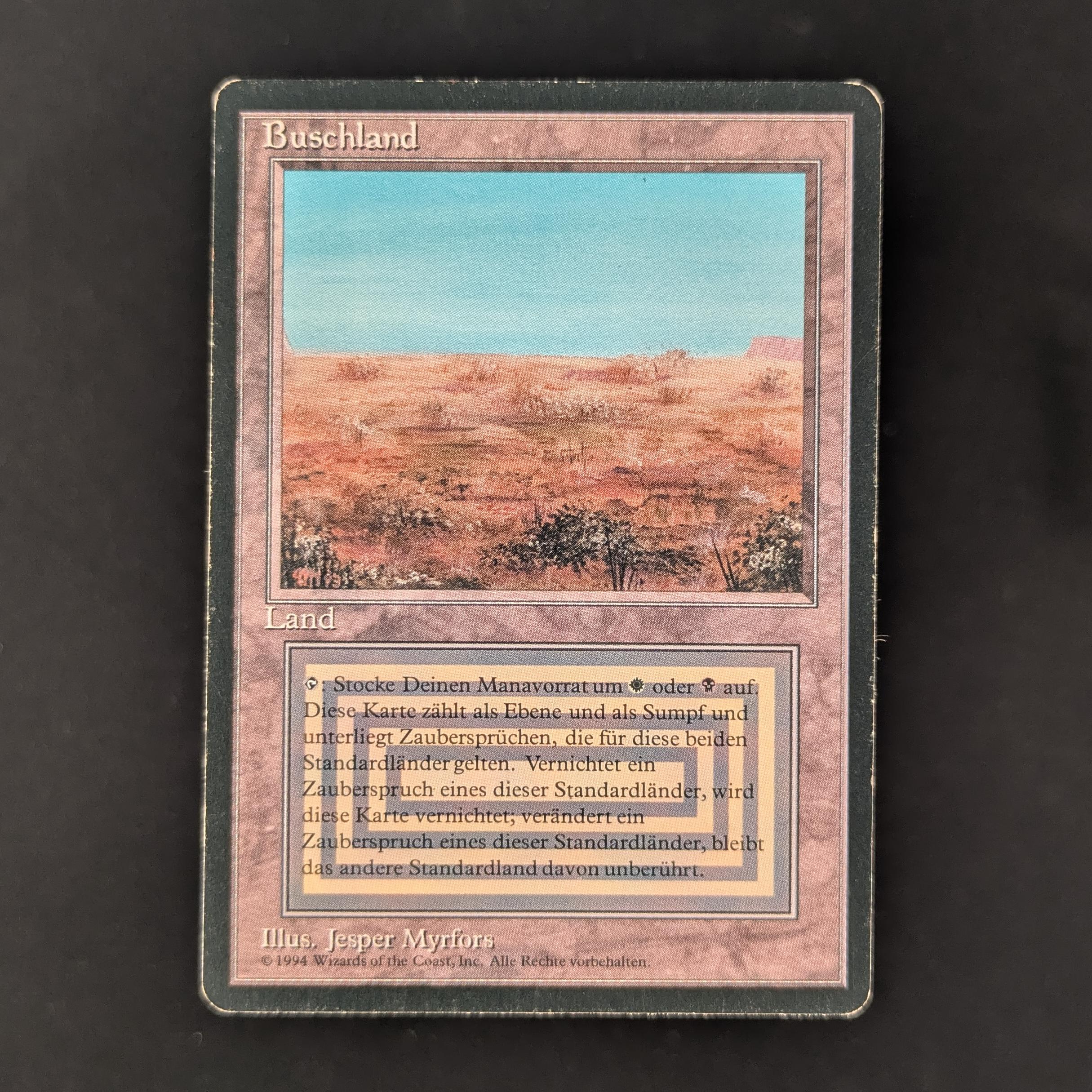 MTG Singles - Scrubland - Foreign Black Bordered - German - PL - 31321