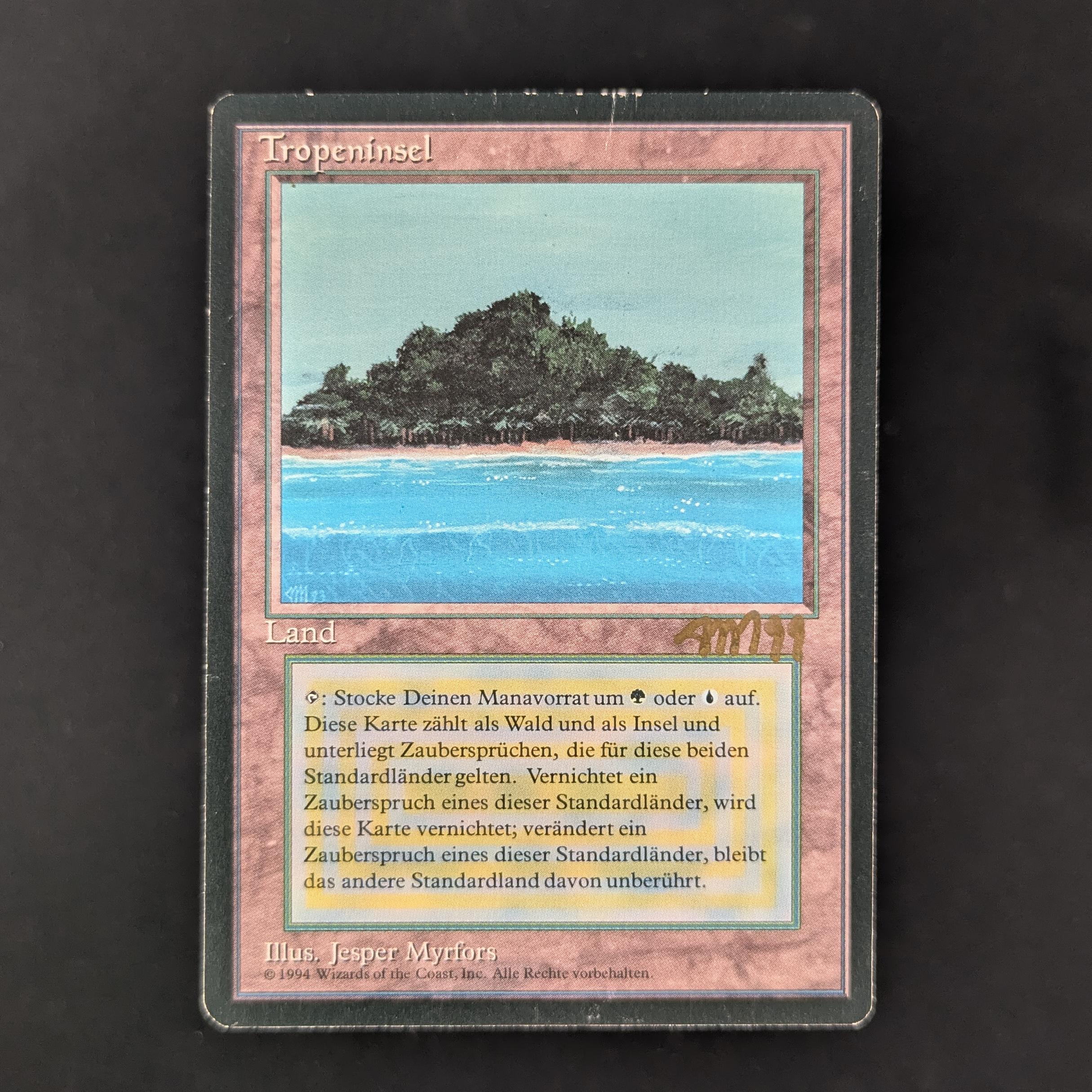 Tropical Island - Foreign Black Bordered