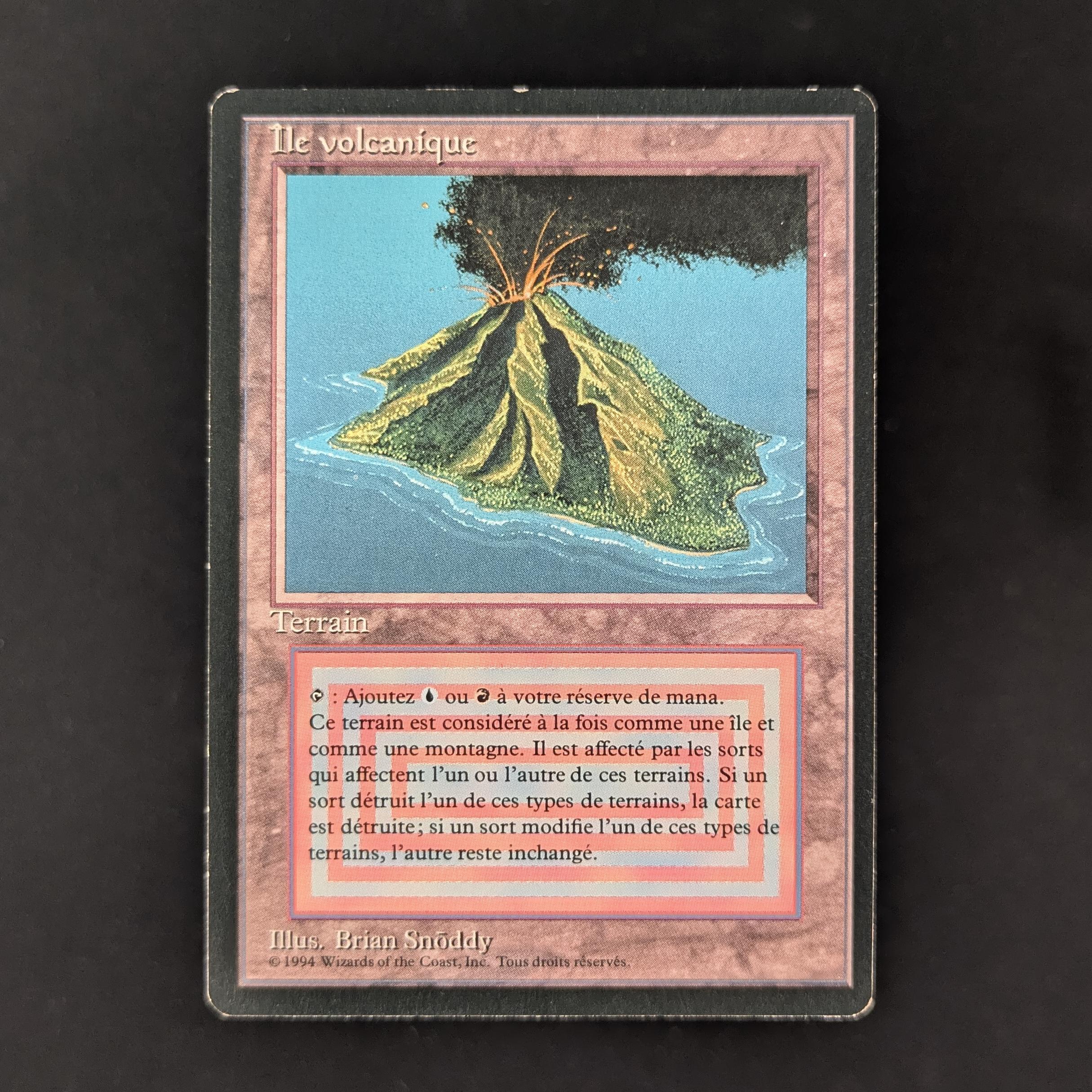 MTG Singles - Volcanic Island - Foreign Black Bordered - French - GD - 31331