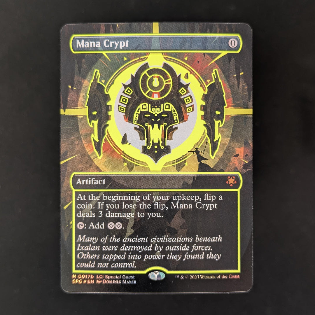 mtg neon ink cards FOIL] Mana Crypt (Neon Ink Yellow) - Special Guests