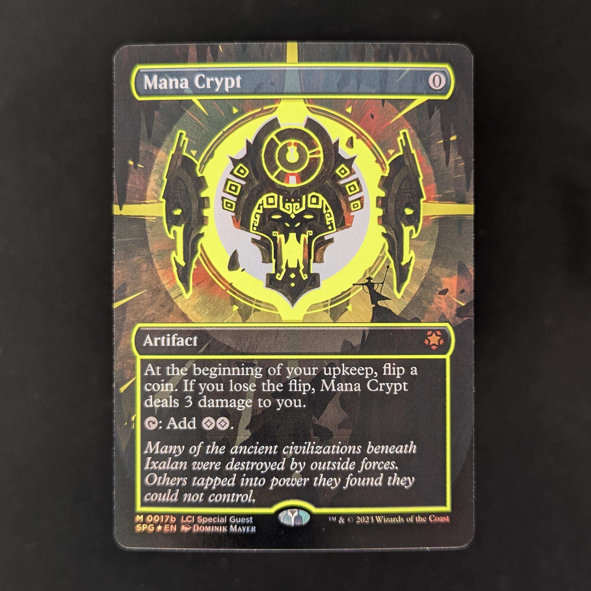 MTG Singles - [FOIL] Mana Crypt (Neon Ink Yellow) - Special Guests - NM - 