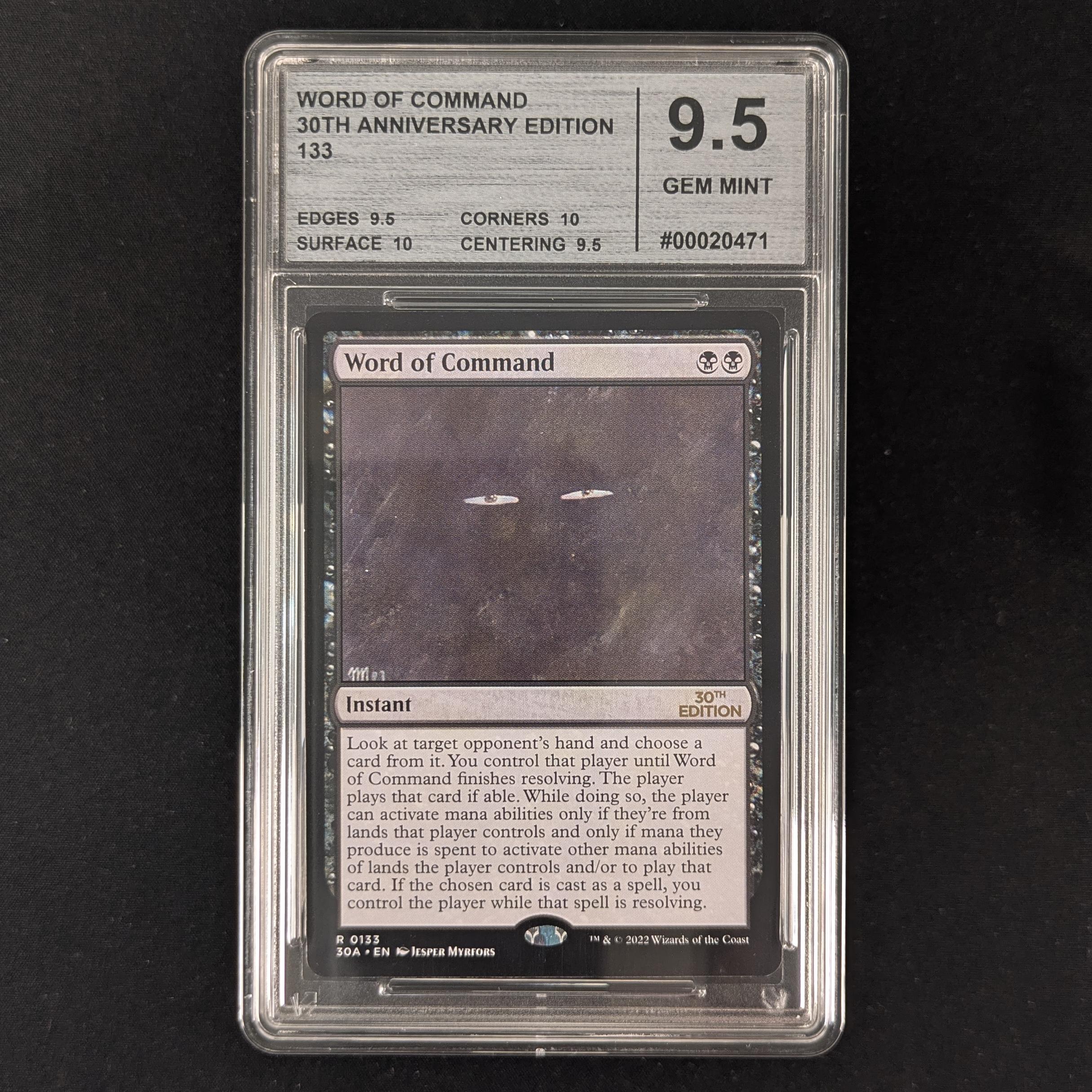 MTG Singles - Word of Command (Modern Frame) - 30th Anniversary Edition - CMG 9.5 - 31364