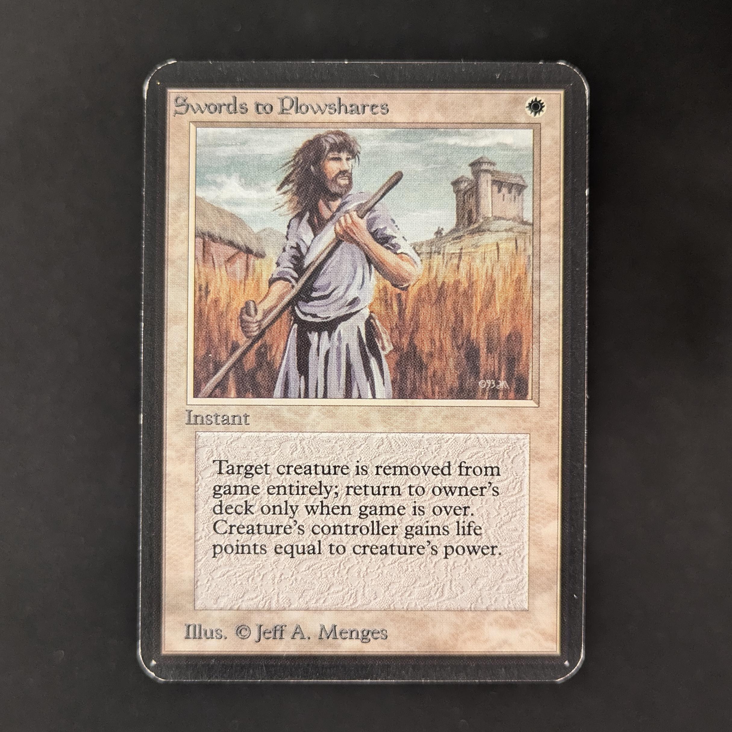 MTG Singles - Swords to Plowshares - Alpha - EX - 31369