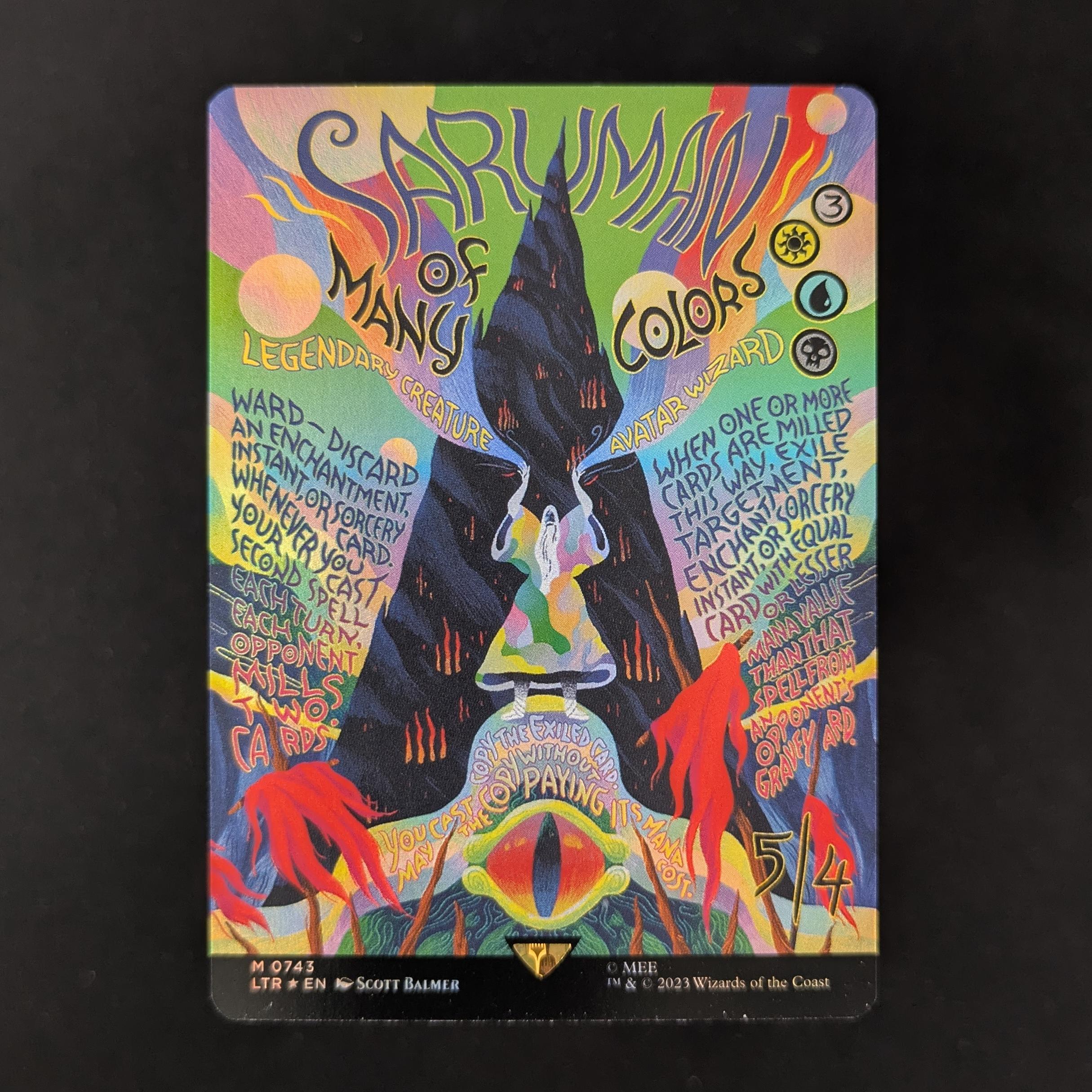 MTG Singles - [FOIL] Saruman of Many Colors - The Lord of the Rings: Tales of Middle-earth Holiday Release - NM - 