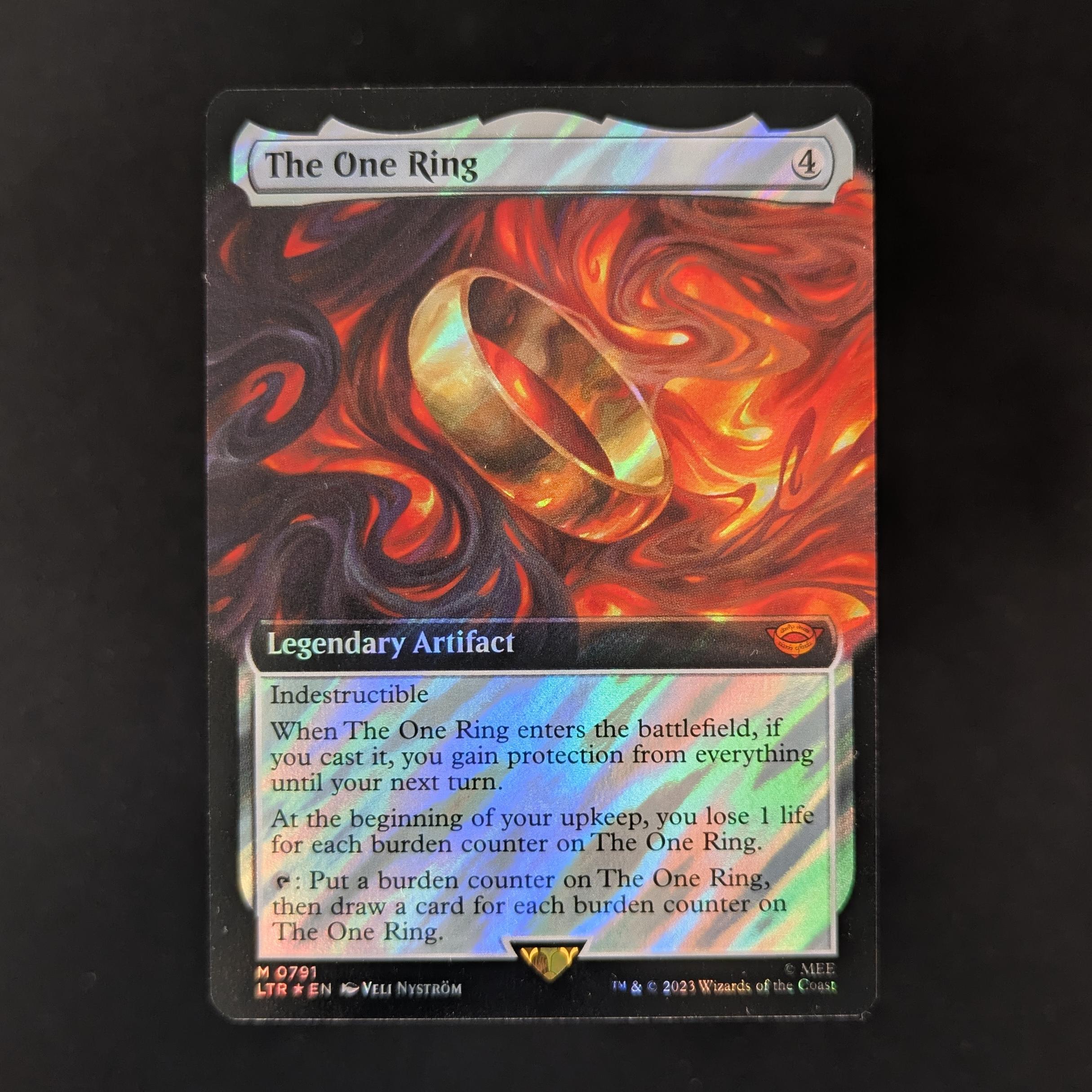 MTG Singles - [FOIL] The One Ring (Surge Foil) - The Lord of the Rings: Tales of Middle-earth Holiday Release - Singles - NM - 