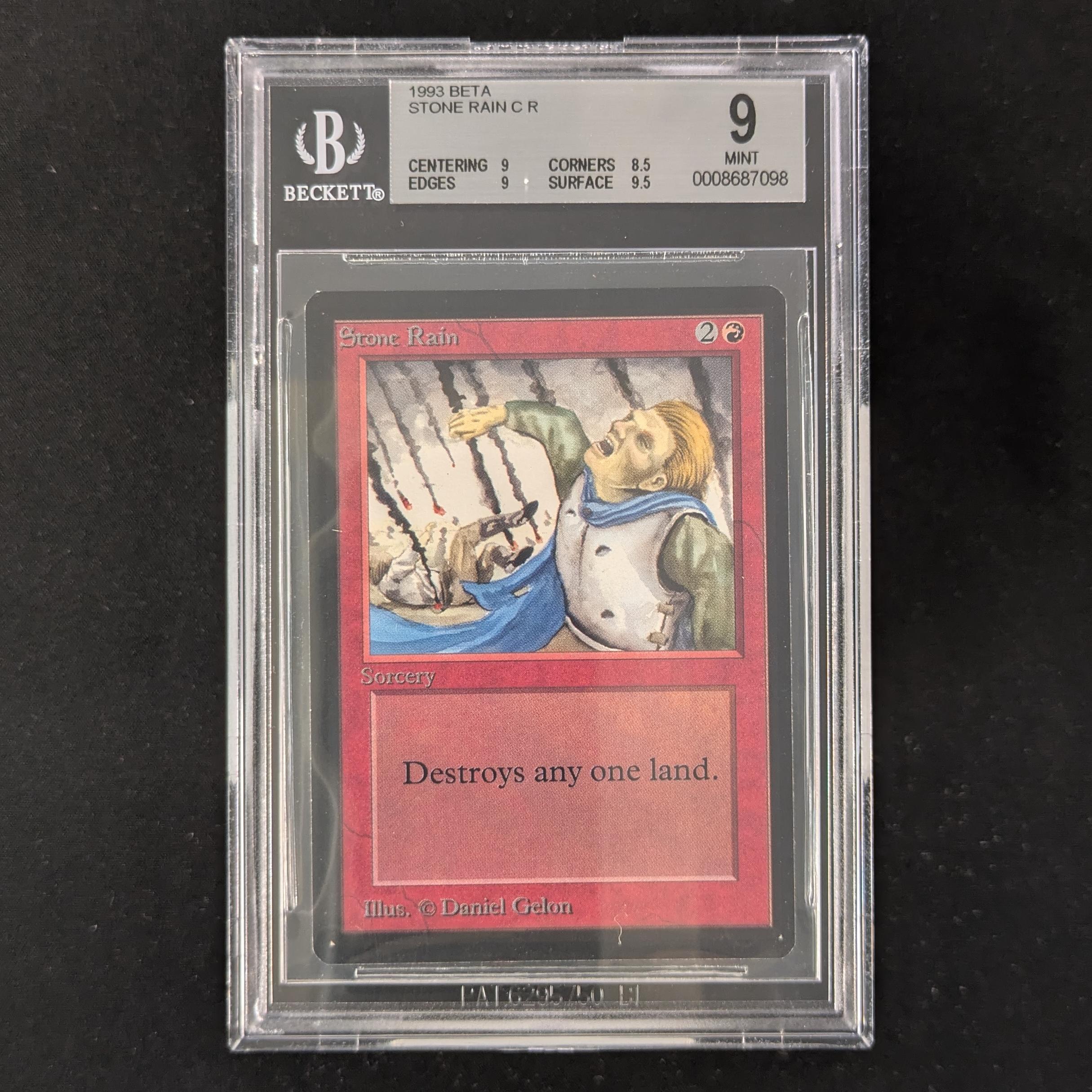 MTG Singles - Stone Rain - Beta - BGS 9 - 