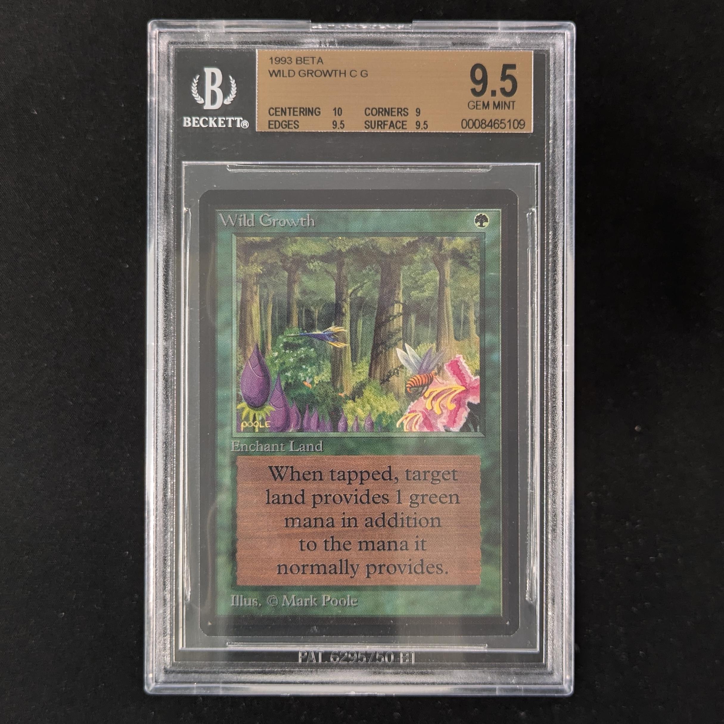 MTG Singles - Wild Growth - Beta - BGS 9.5 - 