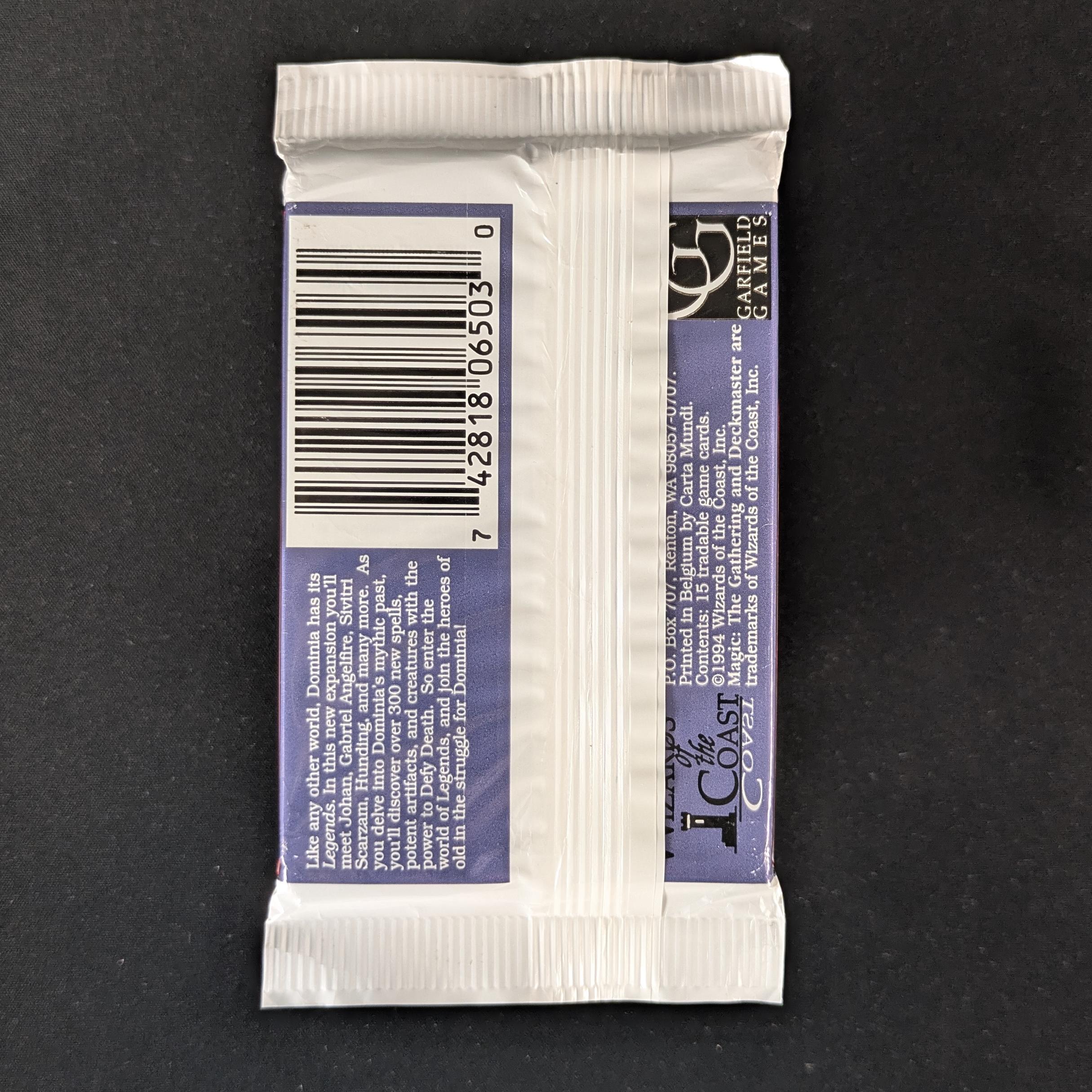 MTG Sealed Product - Legends Booster Pack - 