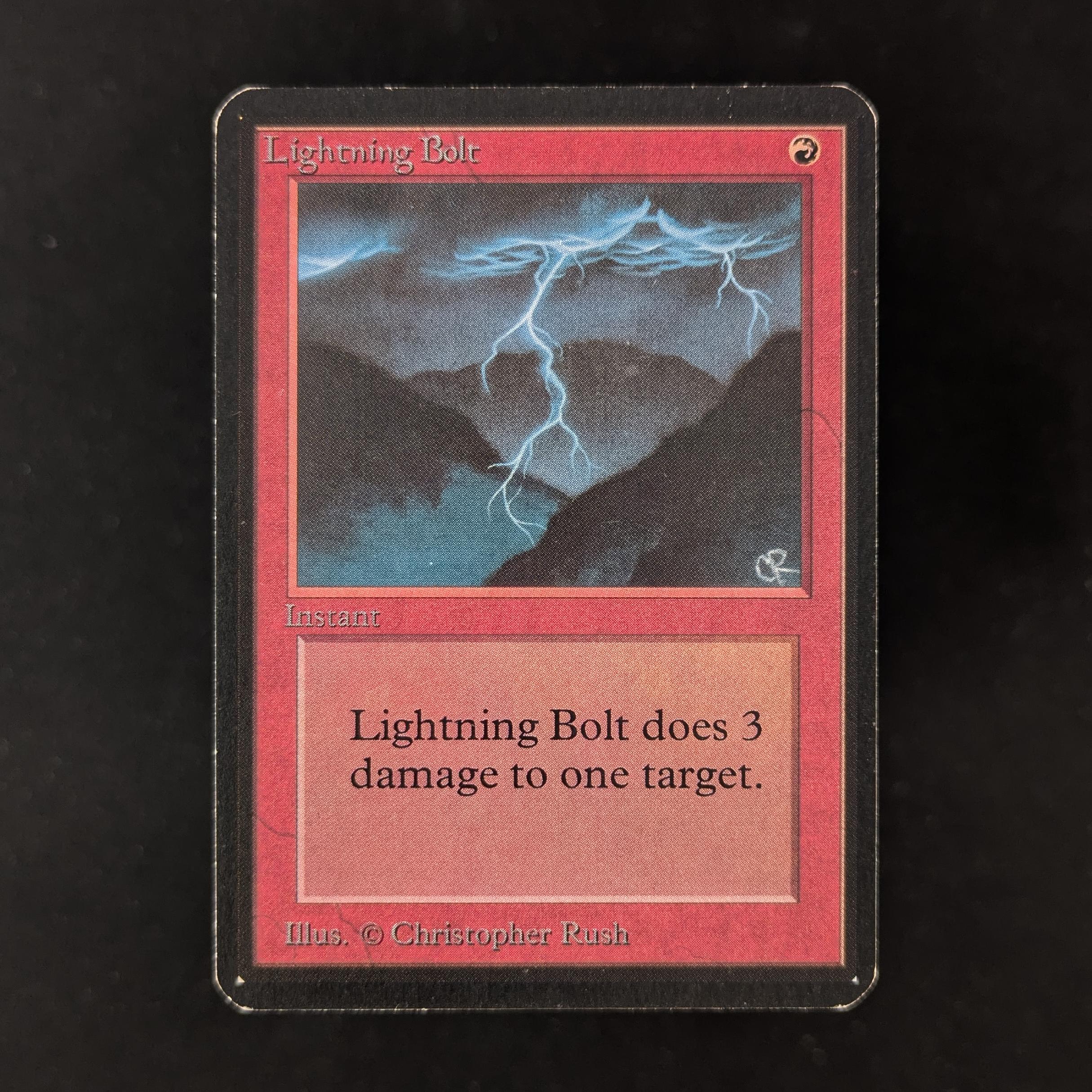 MTG Lightning bolt 稲妻 alpha α 買取：《稲妻/Lightning Bolt》[LEA] 赤C | 日本最大級 MTG通販サイト