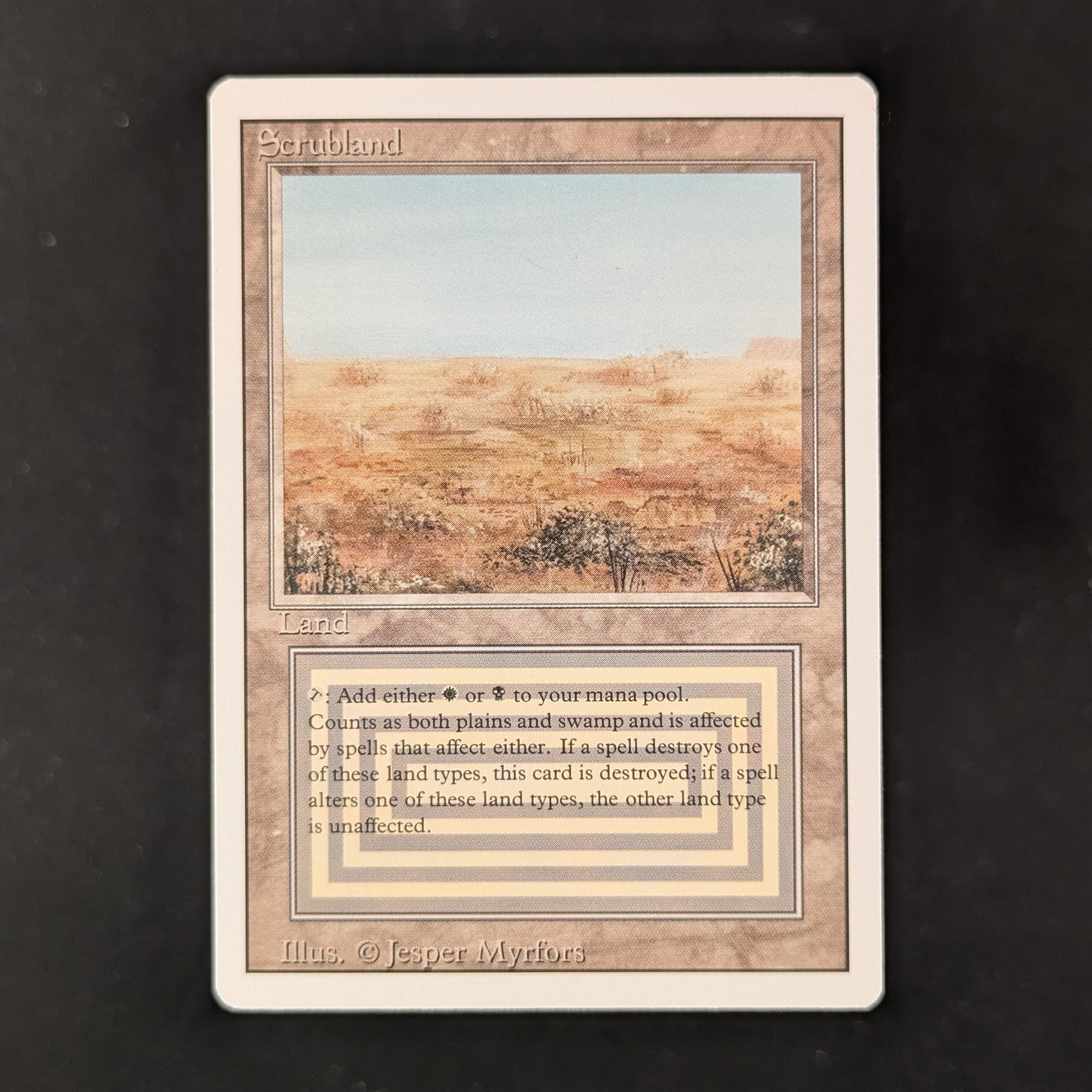 MTG Singles - Scrubland - Revised - EX - 31713
