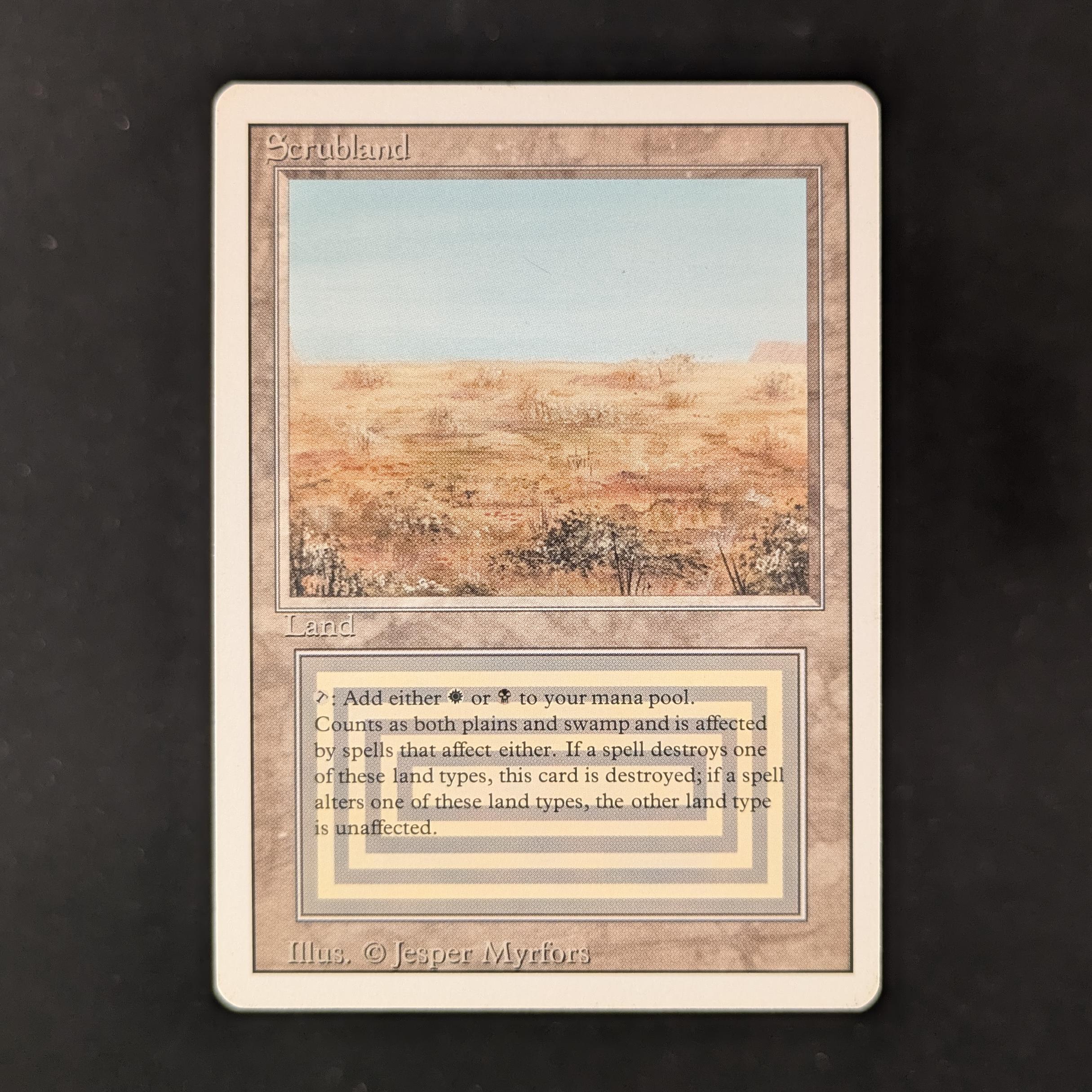 MTG Singles - Scrubland - Revised - GD - 31714