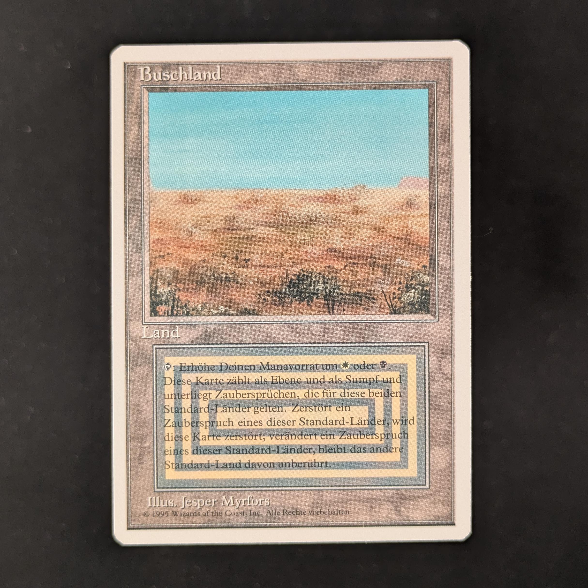 MTG Singles - Scrubland - Foreign White Bordered - German - NM - 31763