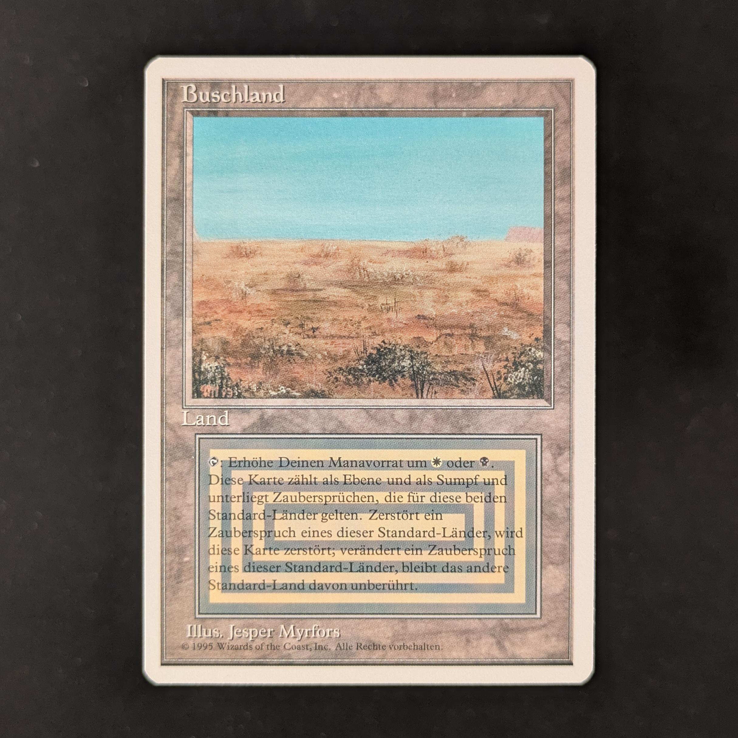 MTG Singles - Scrubland - Foreign White Bordered - German - NM - 31764