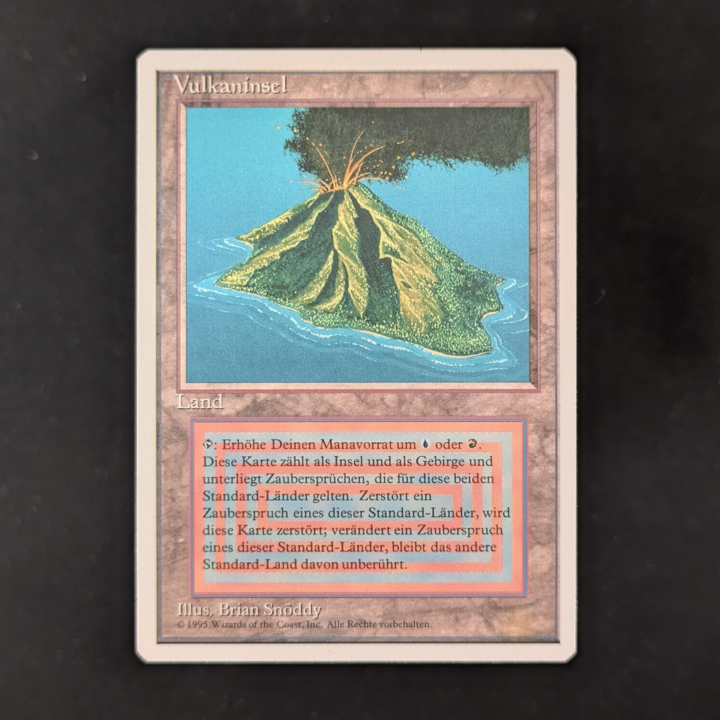 Volcanic Island - Foreign White Bordered